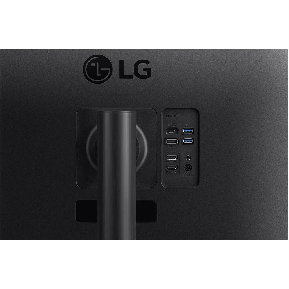 LG 34-inch WQHD ultrawide curved monitor with built-in speakers, webcam, microphone, and USB Type-C — view 7