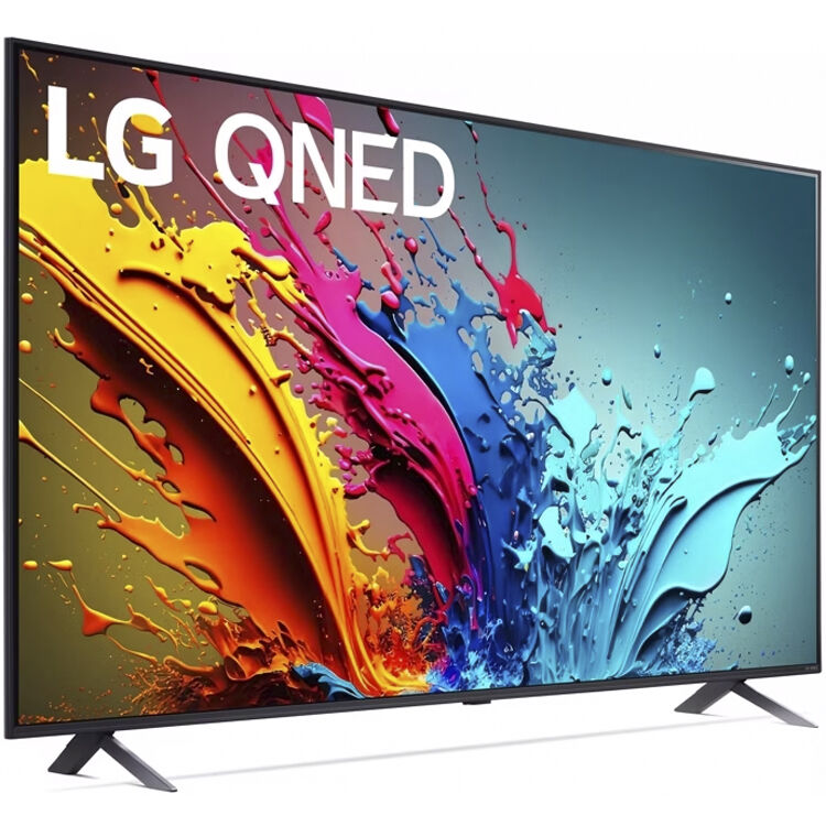 LG 98-inch QNED 4K smart TV with thin bezel and premium large-screen design — view 2