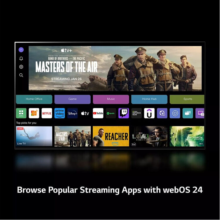LG 98-inch QNED 4K smart TV with thin bezel and premium large-screen design — view 5