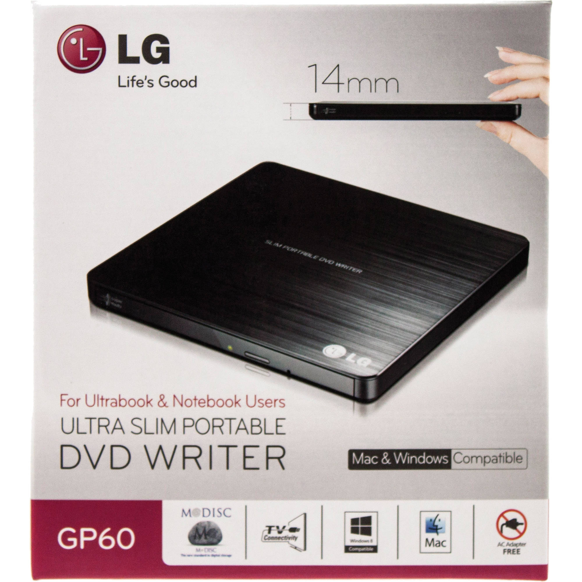 Ext 8x Slim USB DVDRW Black — view 3