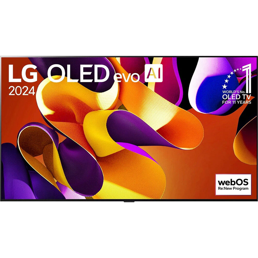 LG 97-inch OLED G4 Series 4K UHD smart TV with ultra-large screen and premium gaming features — view 3