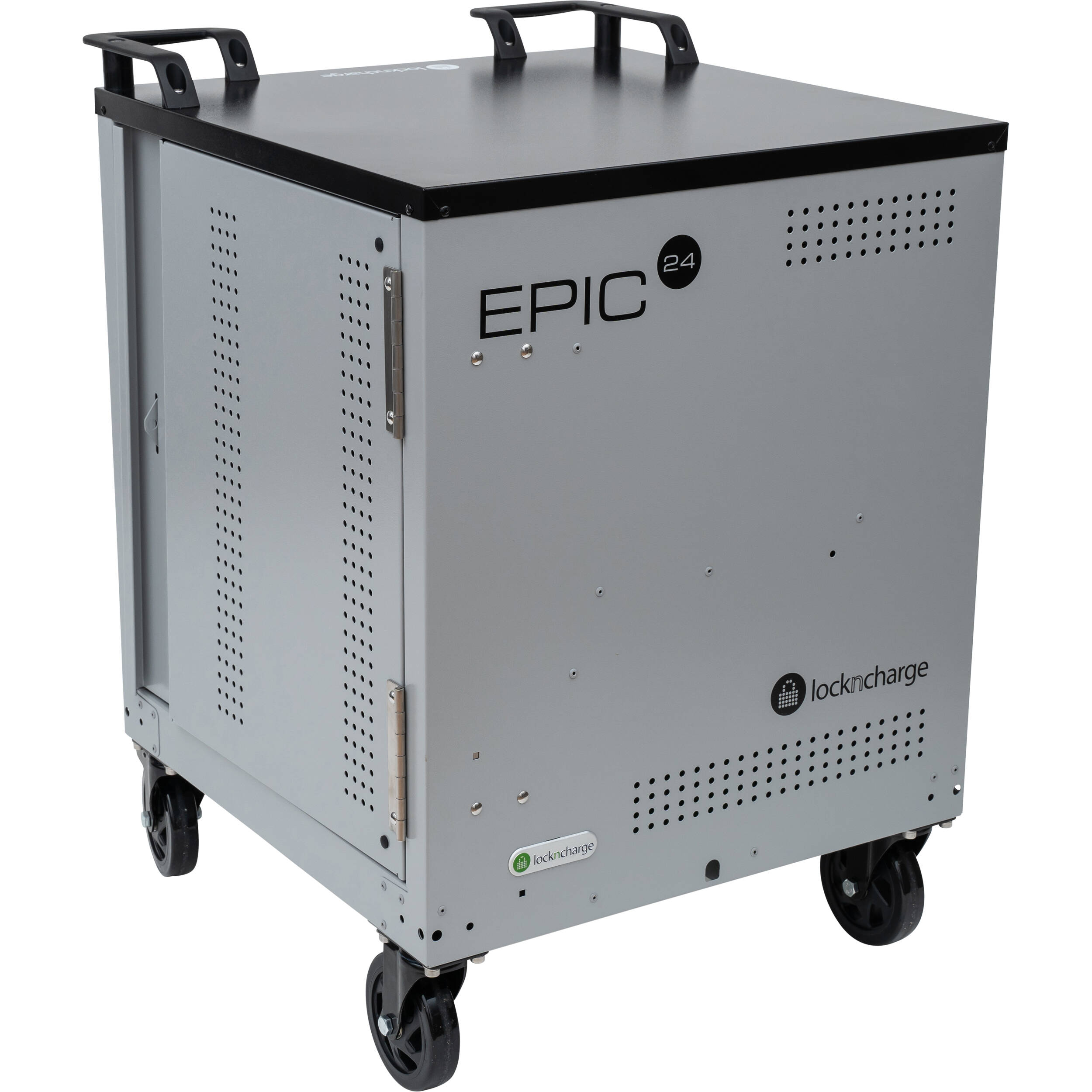 Lock N Charge Epic 24 device charging cart for secure storage and transport — view 4
