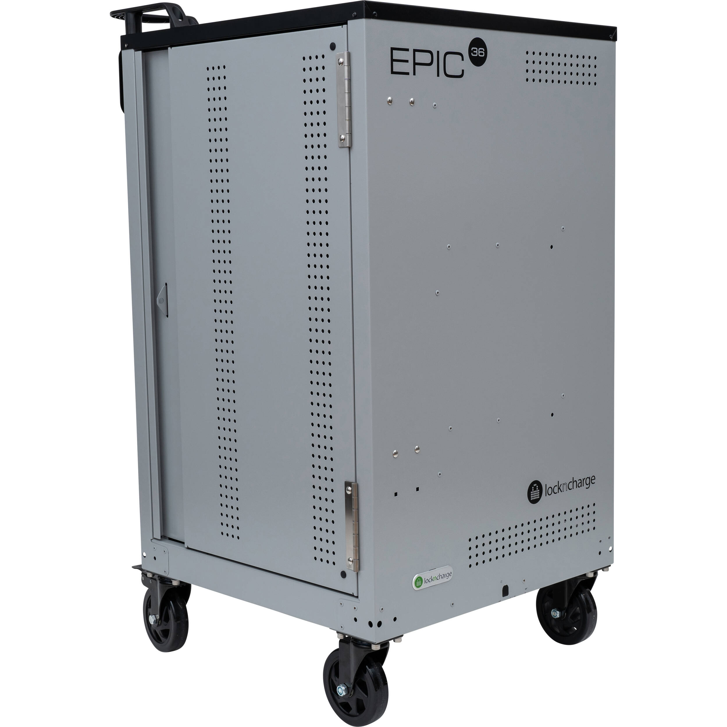 Lock N Charge Epic 36 device charging cart for secure storage and transport — view 2