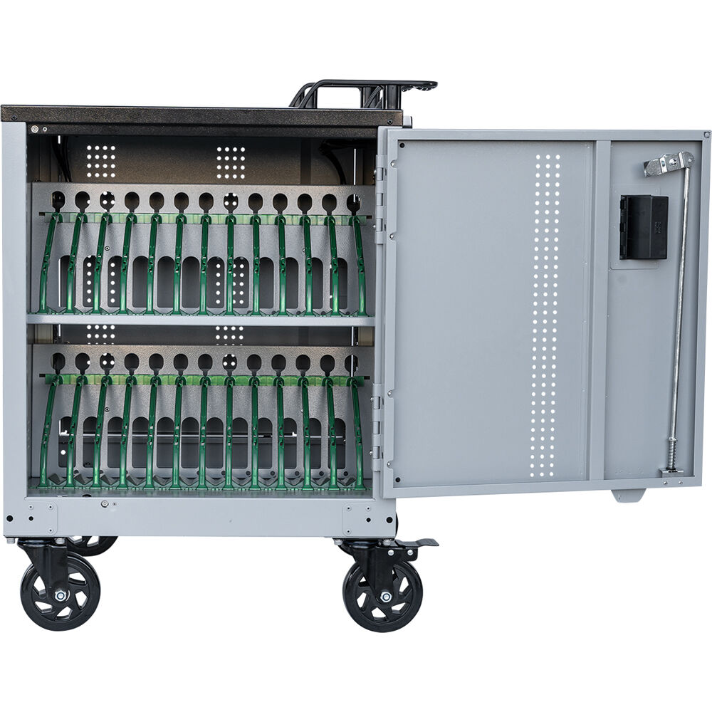 LocknCharge EPIC 24 charging cart prewired USB-C 45W for 24-device fleet charging — view 14