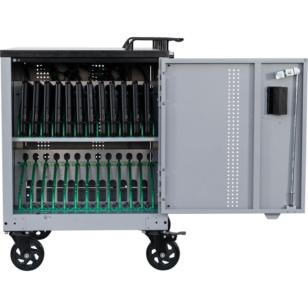 LocknCharge EPIC 24 charging cart prewired USB-C 45W for 24-device fleet charging — view 8