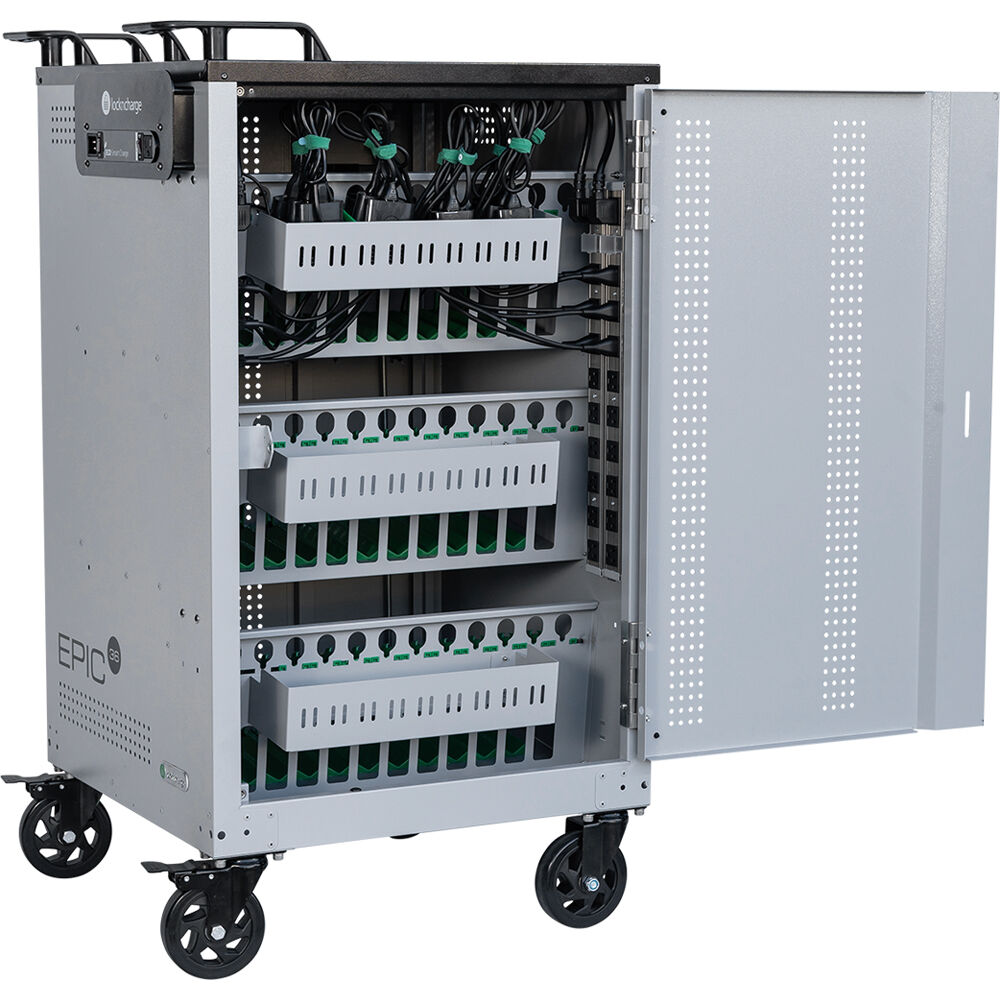 LocknCharge EPIC 36 charging cart prewired USB-C 45W for 36-device fleet charging — view 14