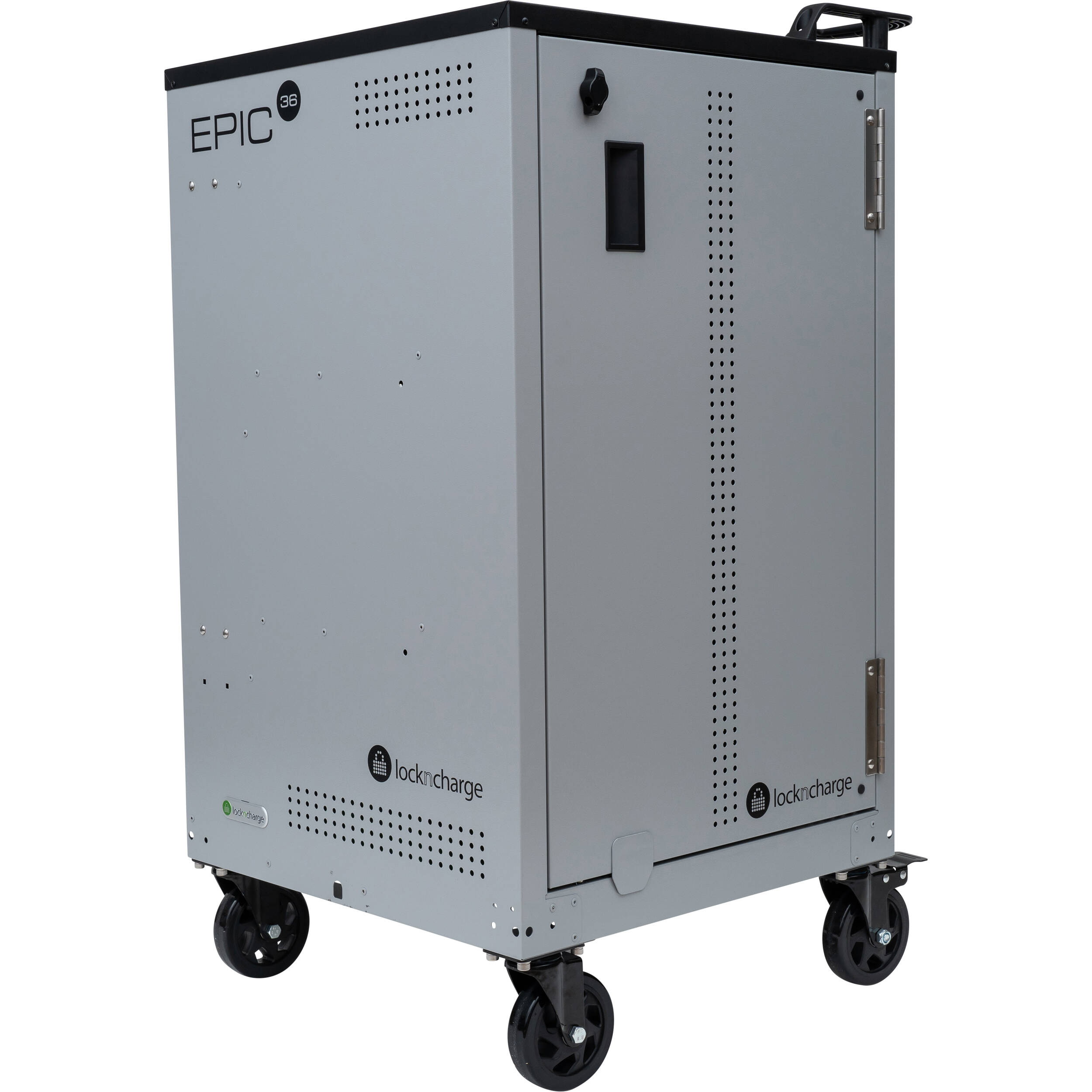 LocknCharge EPIC 36 charging cart prewired USB-C 45W for 36-device fleet charging — view 4