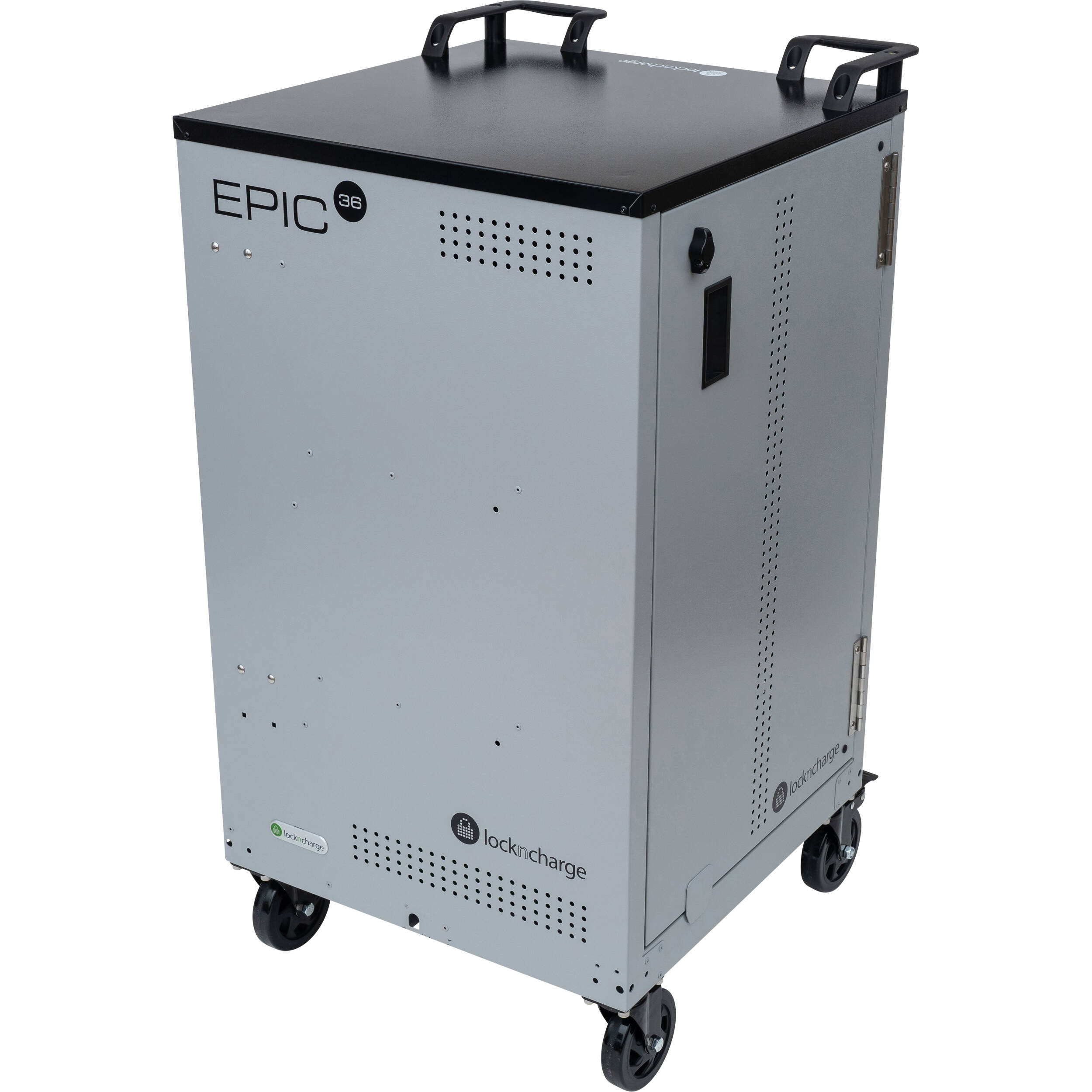 LocknCharge EPIC 36 charging cart prewired USB-C 45W for 36-device fleet charging — view 5