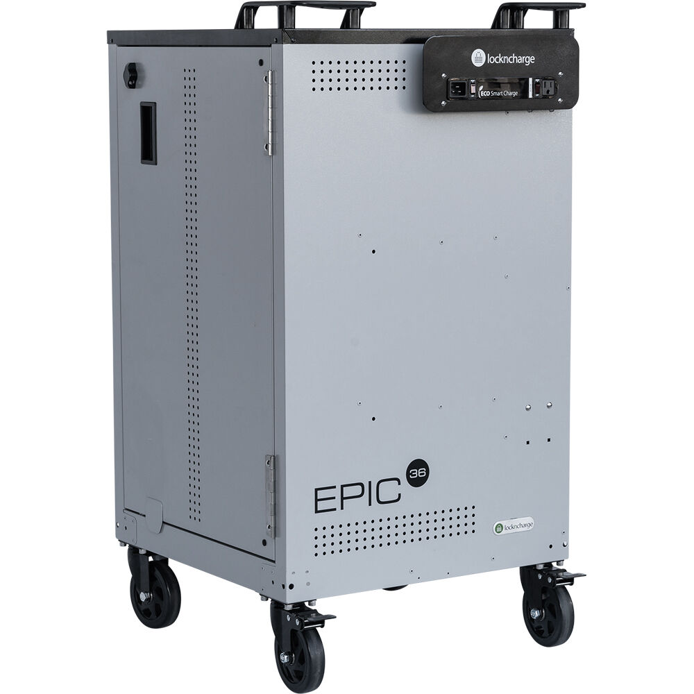 LocknCharge EPIC 36 charging cart prewired USB-C 45W for 36-device fleet charging — view 6