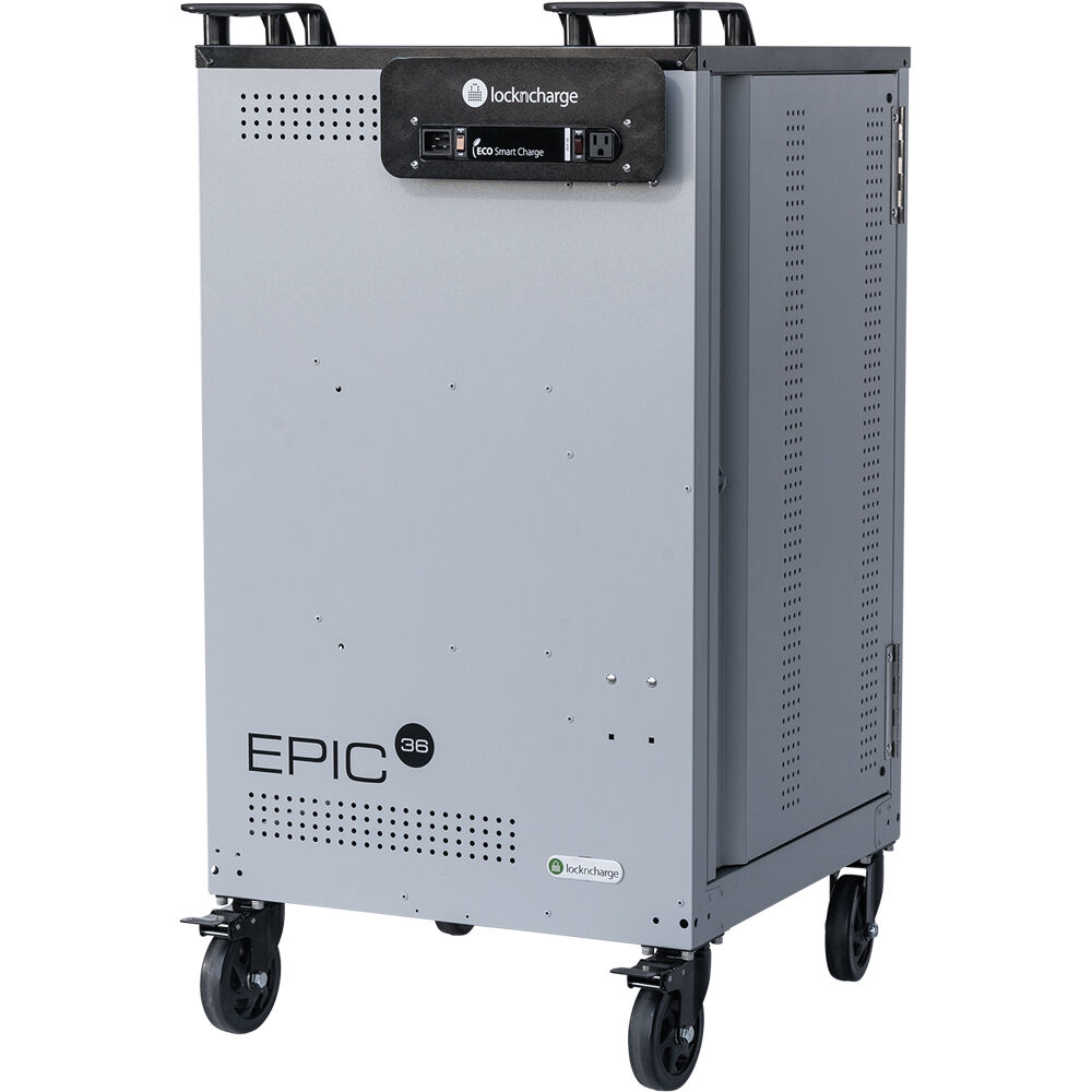 LocknCharge EPIC 36 charging cart prewired USB-C 45W for 36-device fleet charging — view 9