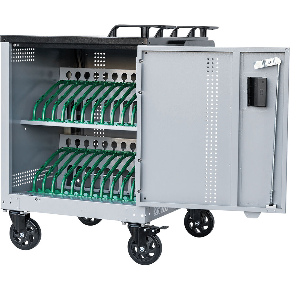 LOCKNCHARGE Epic 24 charging cart with prewired USB-C 65 W charging for 24 devices — view 13