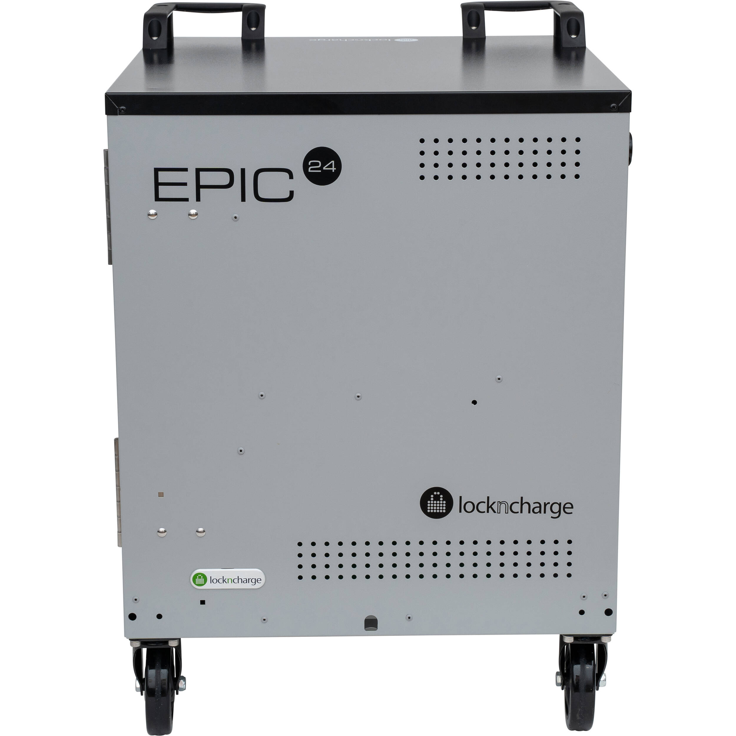 LOCKNCHARGE Epic 24 charging cart with prewired USB-C 65 W charging for 24 devices — view 2