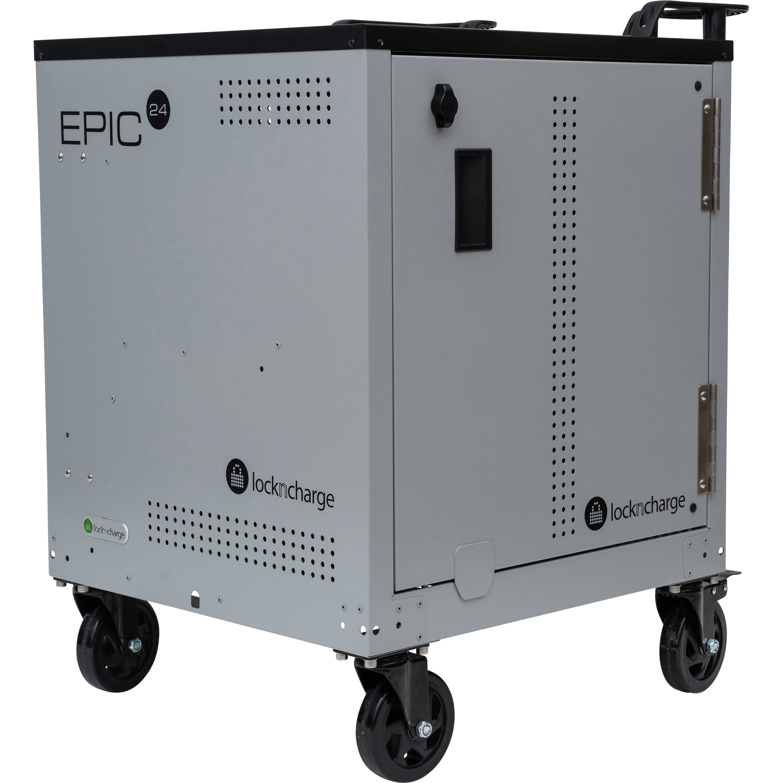 LOCKNCHARGE Epic 24 charging cart with prewired USB-C 65 W charging for 24 devices — view 4