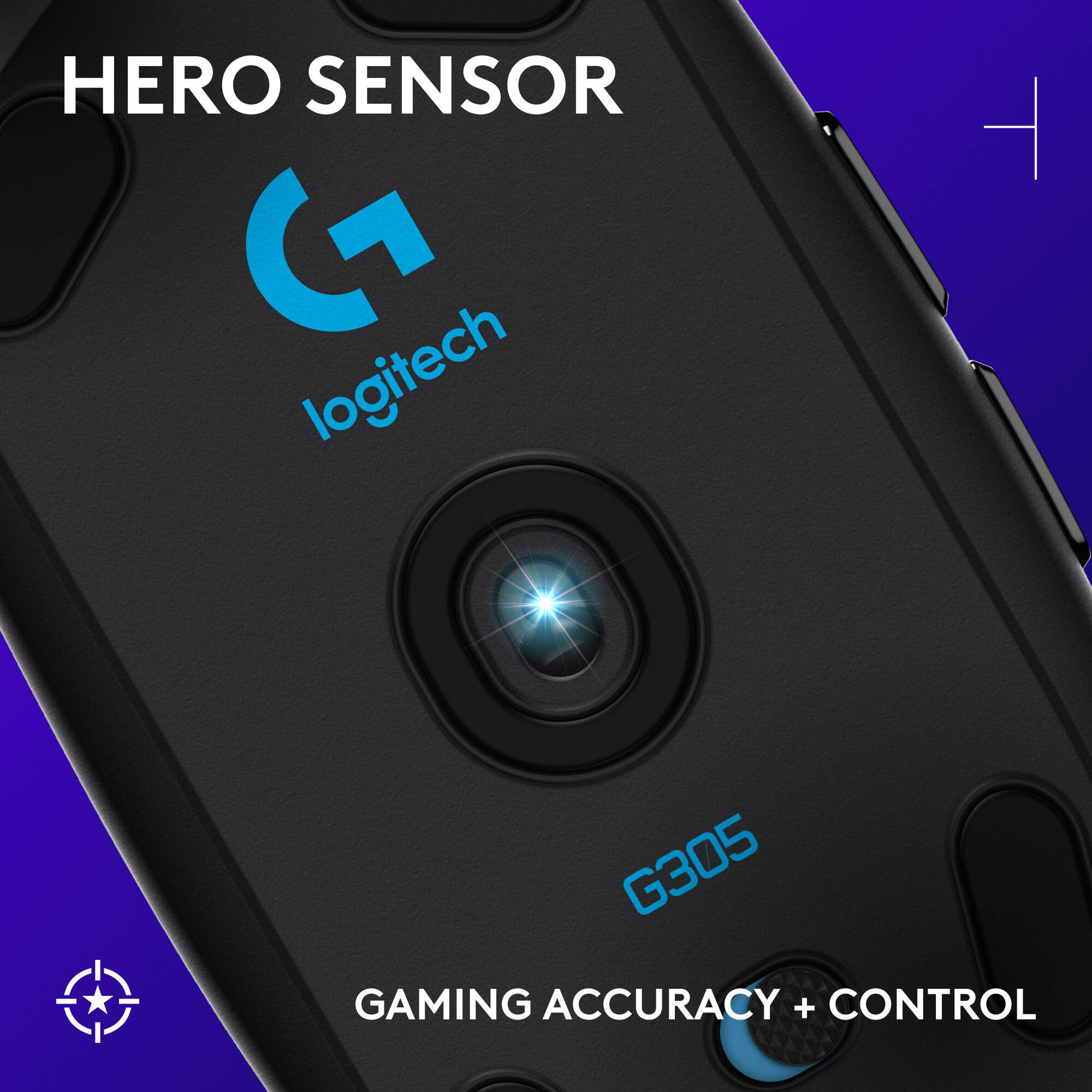 G305 Lightspeed WrlssMouse Blk — view 2
