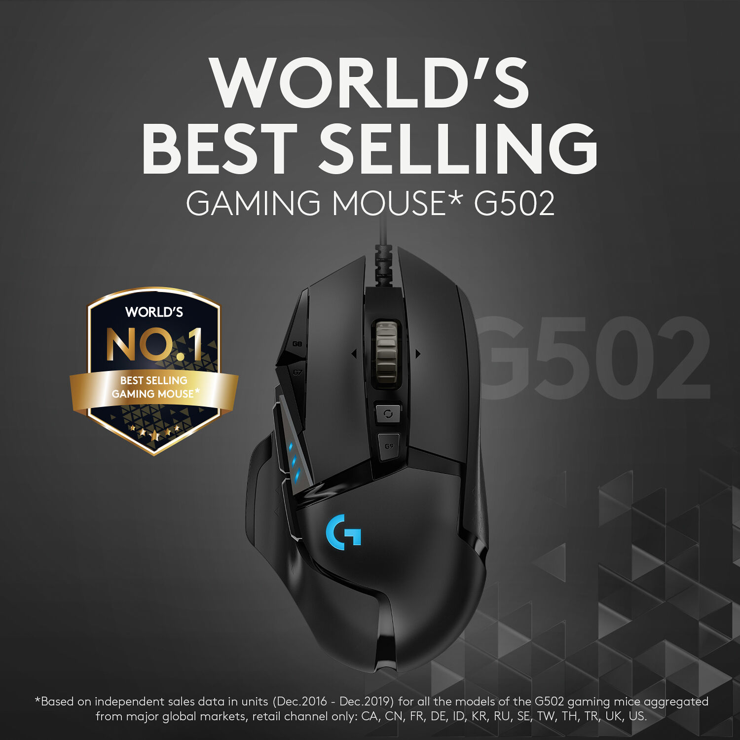 G502 HERO Gaming Mouse with HERO 25K Sensor. Minimum order quantity 4. — view 3