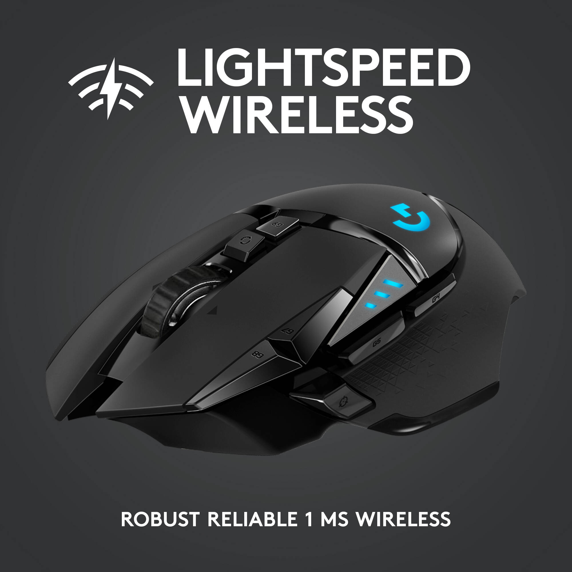 G502 LIGHTSPEED Wireless Gaming Mouse with HERO 25K Sensor — view 2