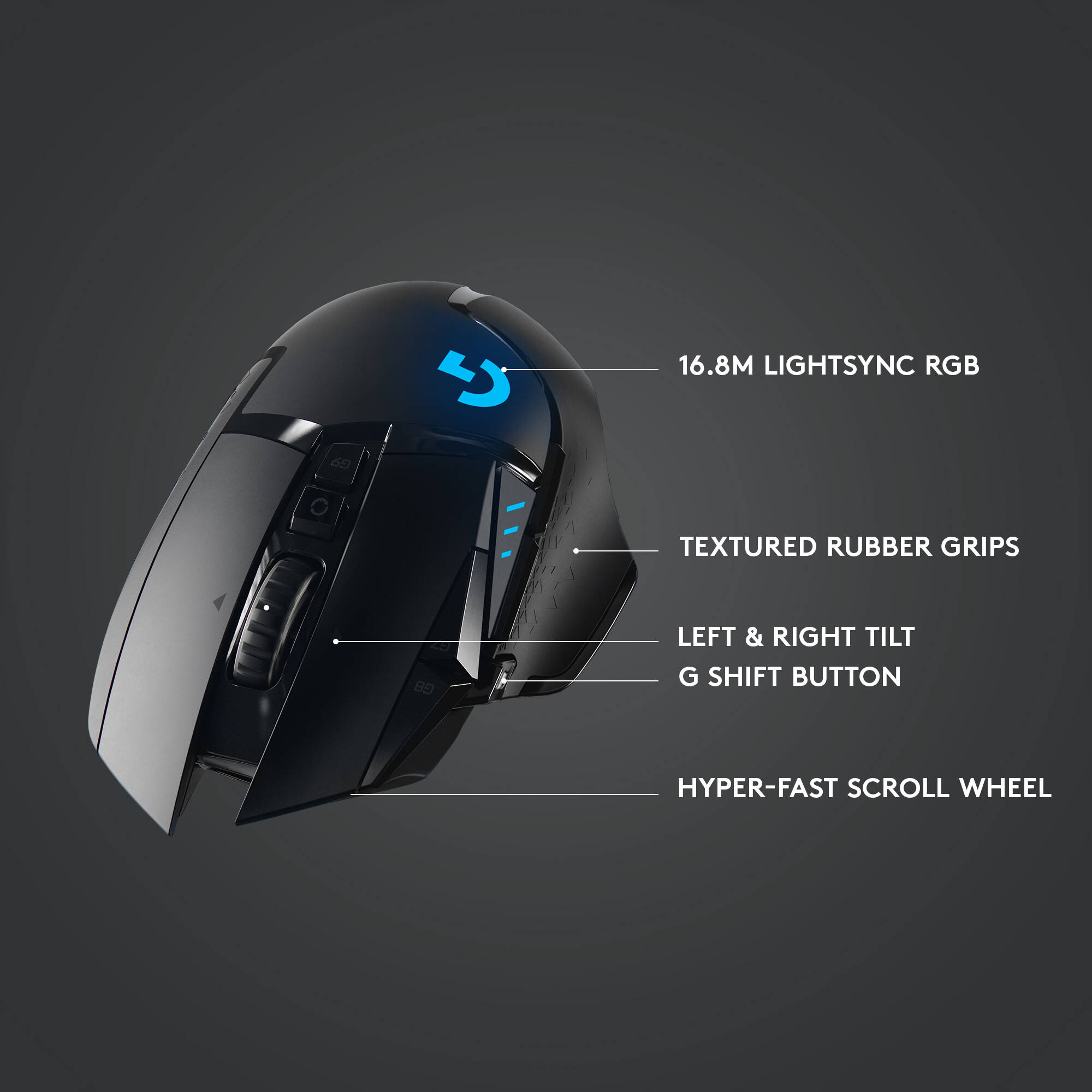G502 LIGHTSPEED Wireless Gaming Mouse with HERO 25K Sensor — view 6