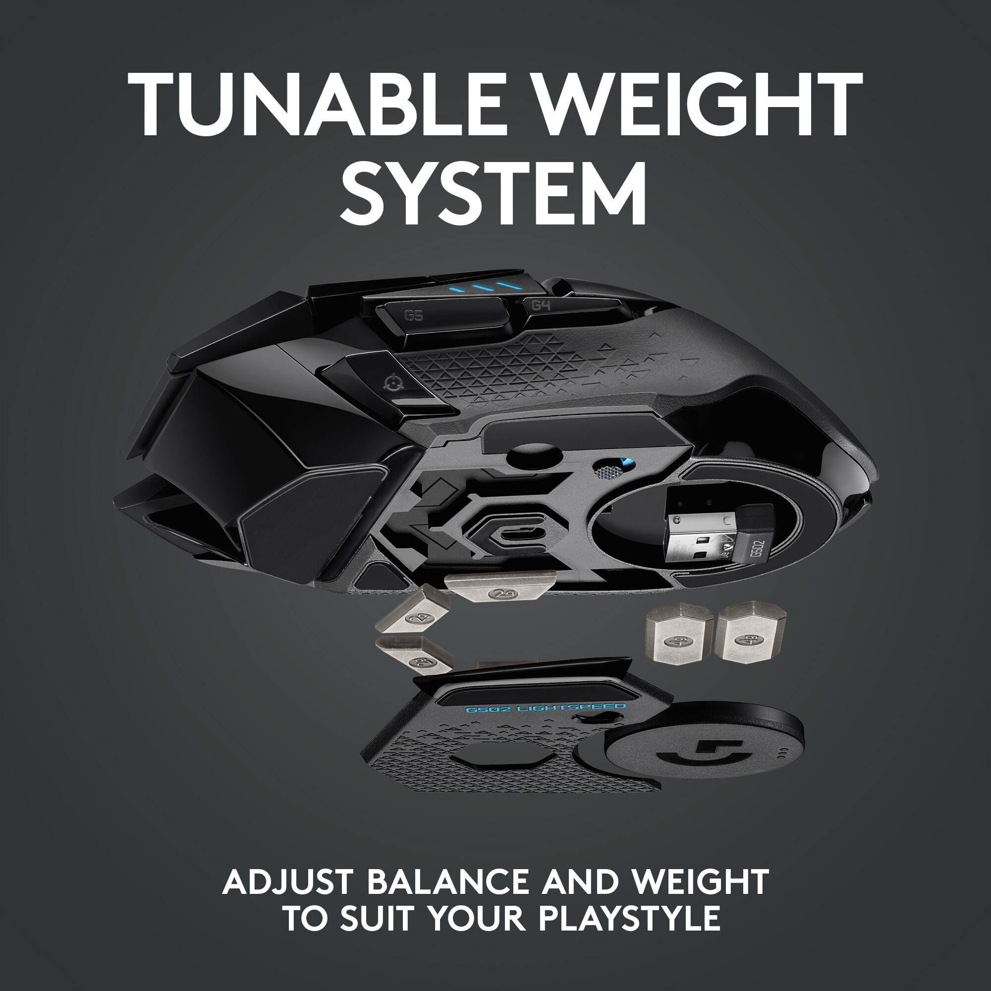G502 LIGHTSPEED Wireless Gaming Mouse with HERO 25K Sensor — view 7
