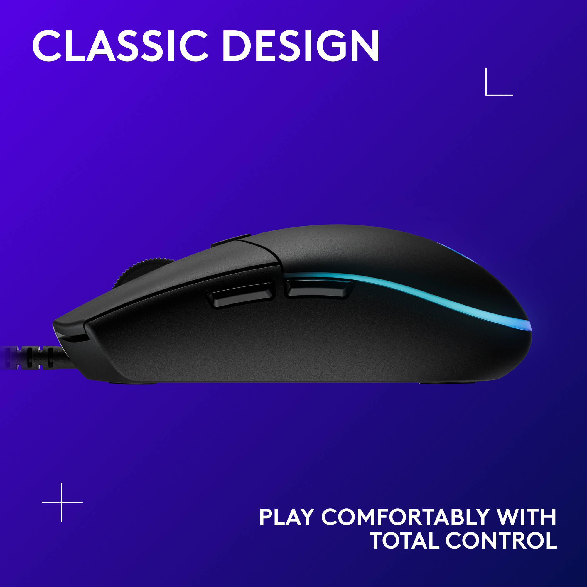 G203 LIGHTSYNC Gaming Mouse - Black — view 7