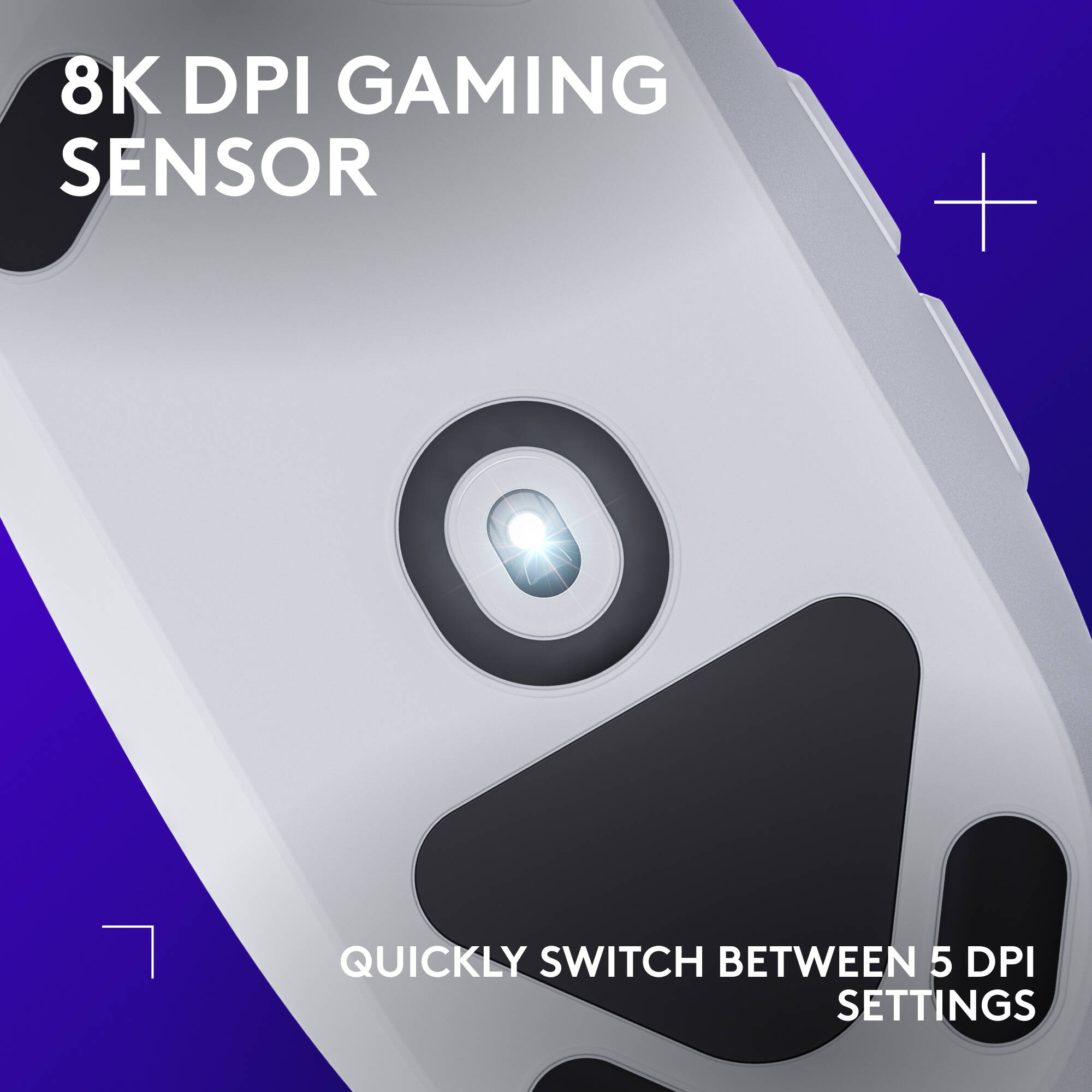 Logitech G203 LIGHTSYNC Gaming Mouse - White — view 2