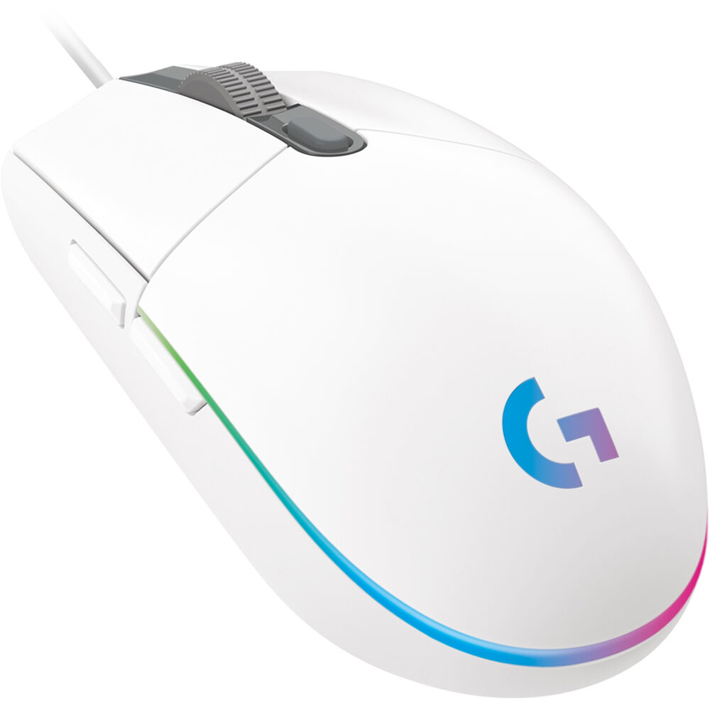 Logitech G203 LIGHTSYNC Gaming Mouse - White — view 9