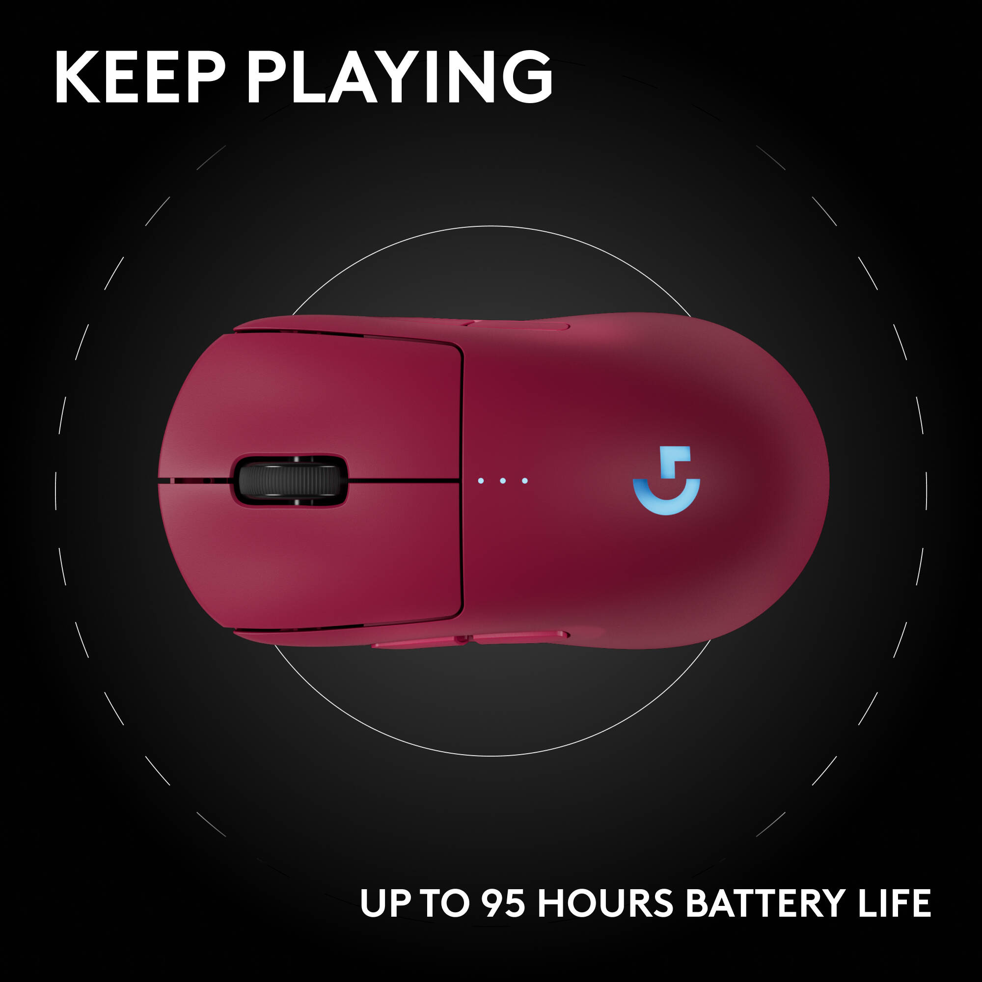 PRO 2 Wireless Mouse Magenta — view 12