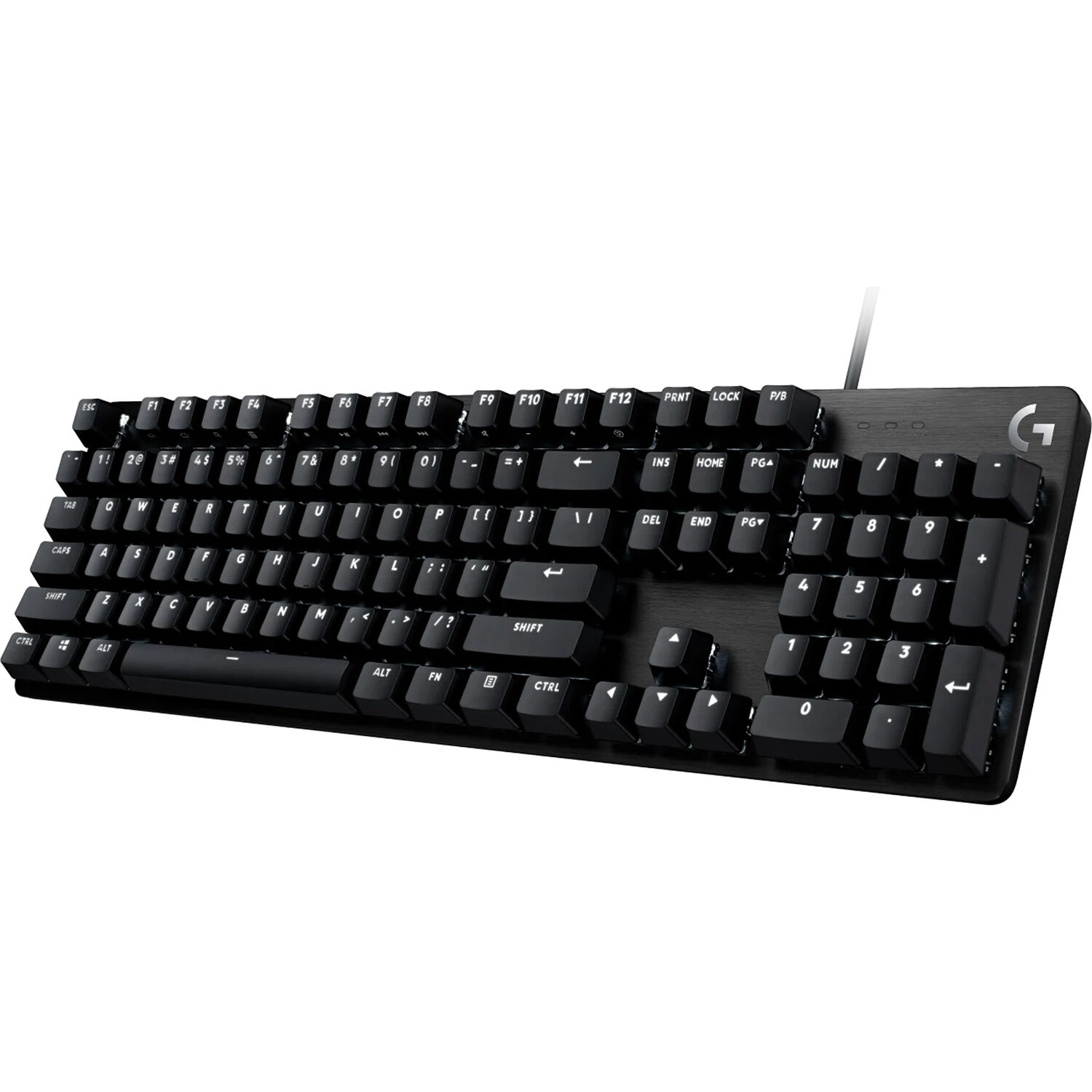 Logitech G413 SE wired full-size mechanical gaming keyboard with aluminum top case — view 3