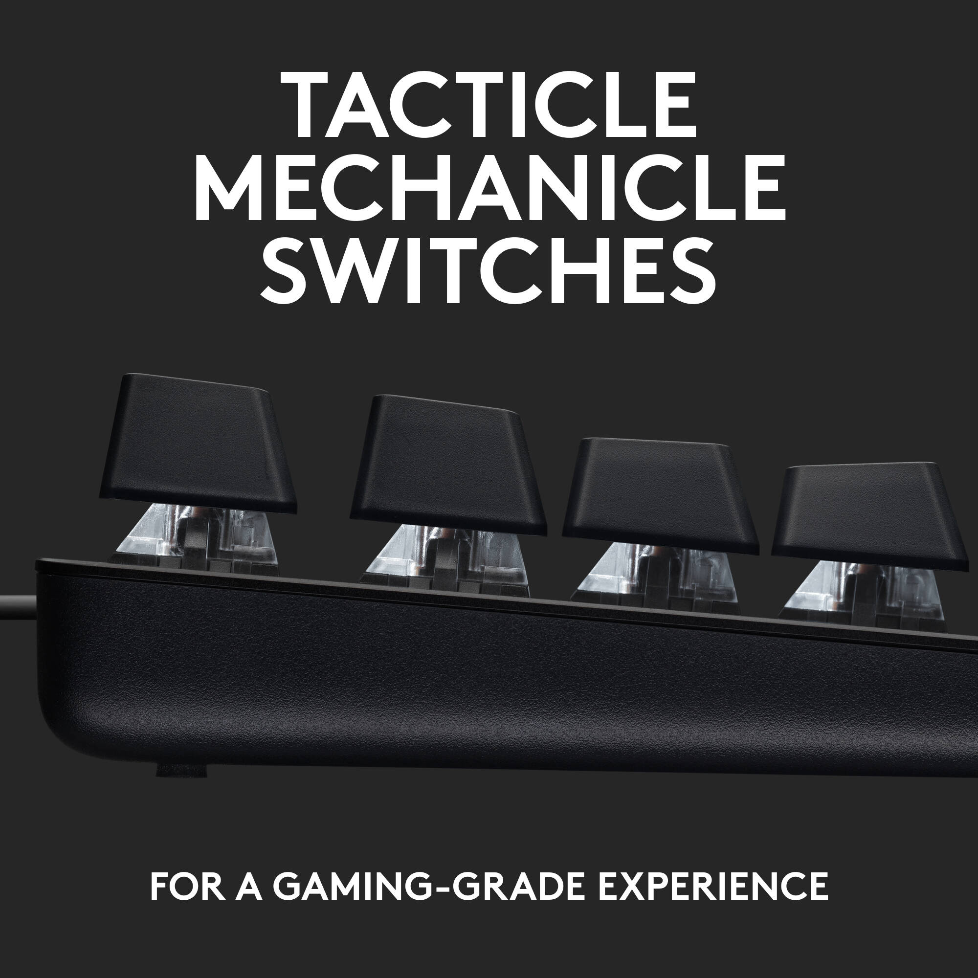 Logitech G413 SE tenkeyless wired gaming keyboard with white backlighting and aluminum top case — view 6