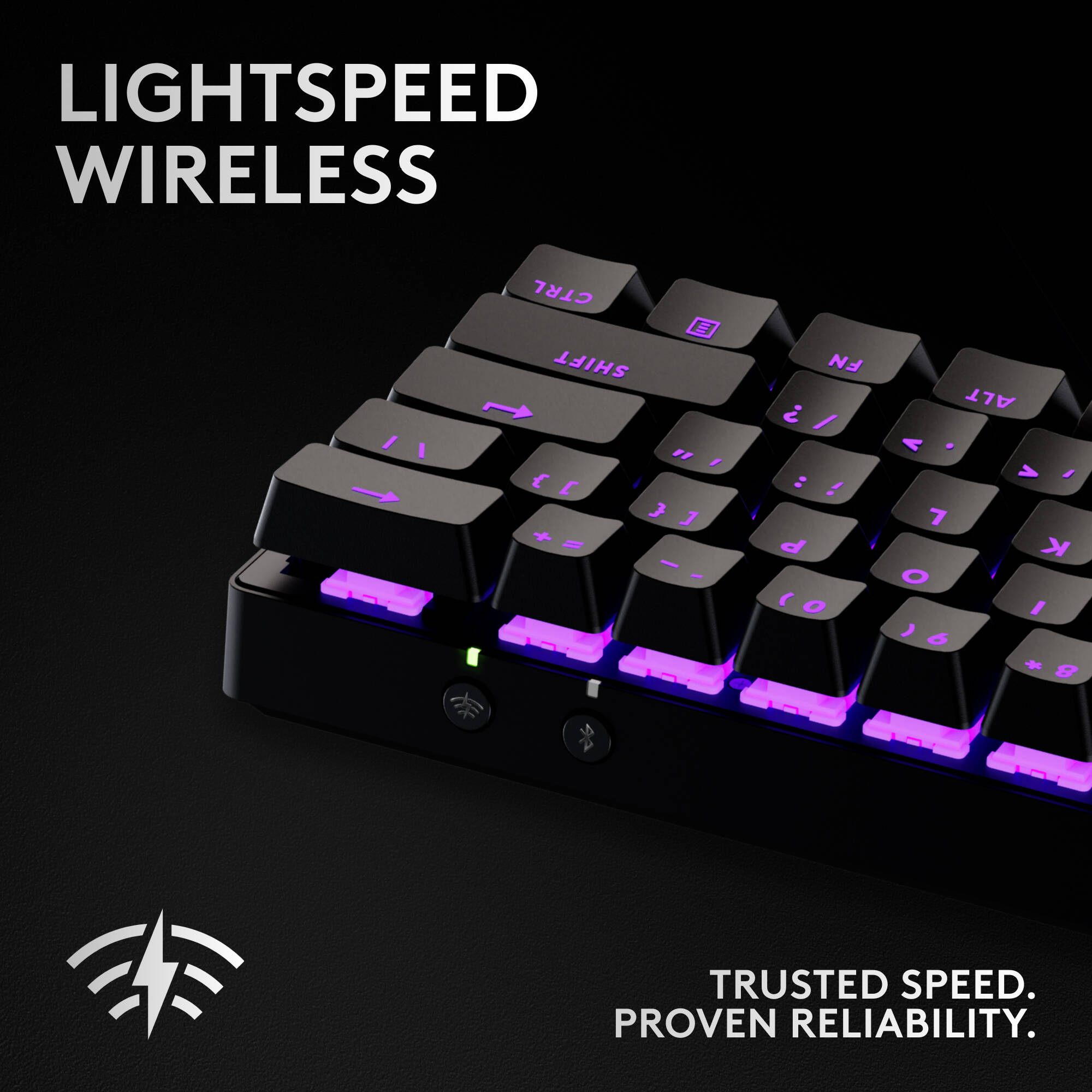 Logitech Pro X 60 wireless gaming keyboard in compact 60% layout — view 3