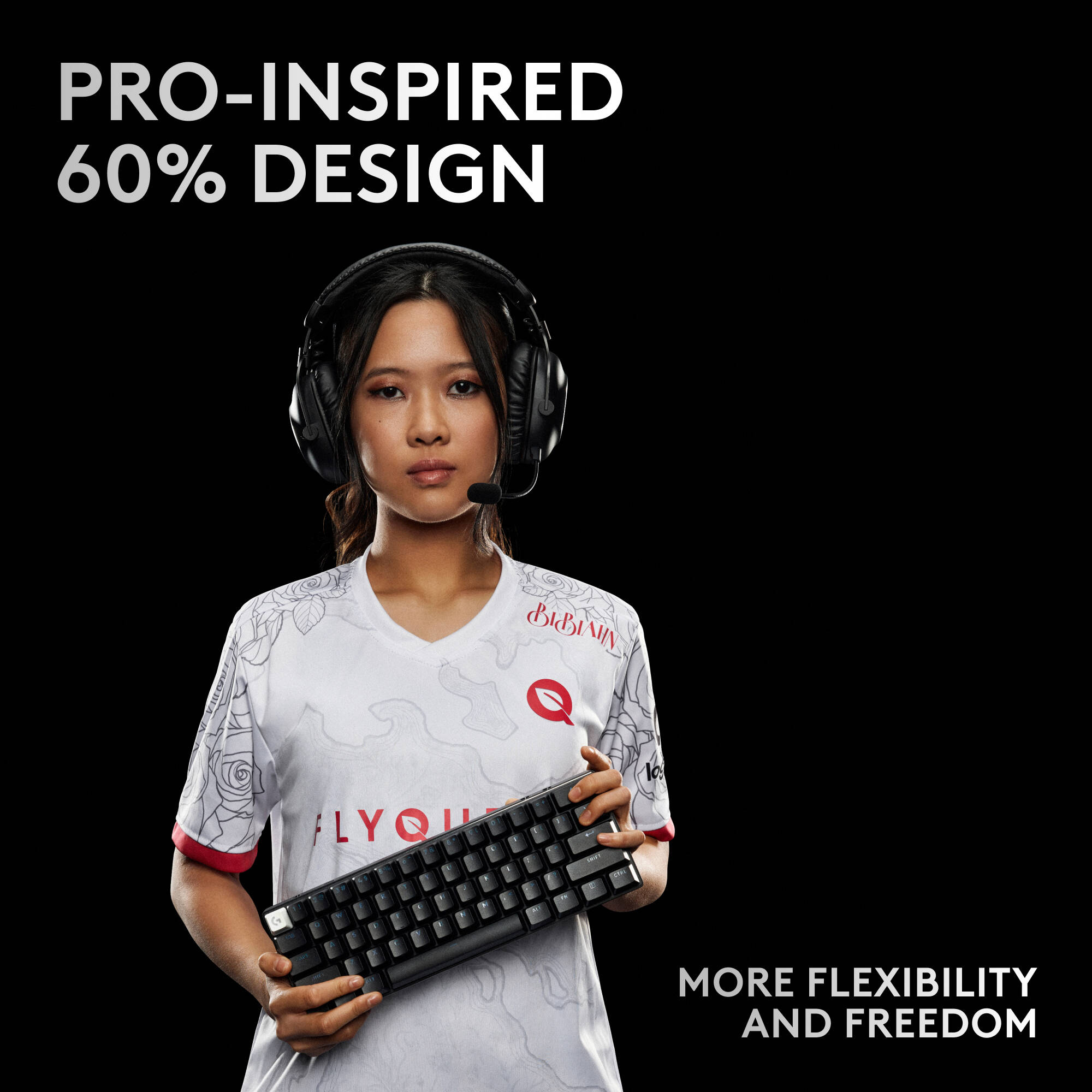 Logitech Pro X 60 wireless gaming keyboard in compact 60% layout — view 6