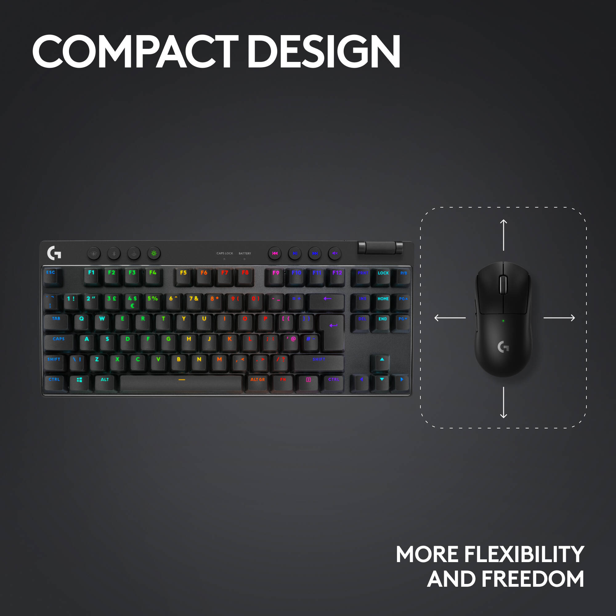 Logi G ProX Wireless KB  Blk — view 7