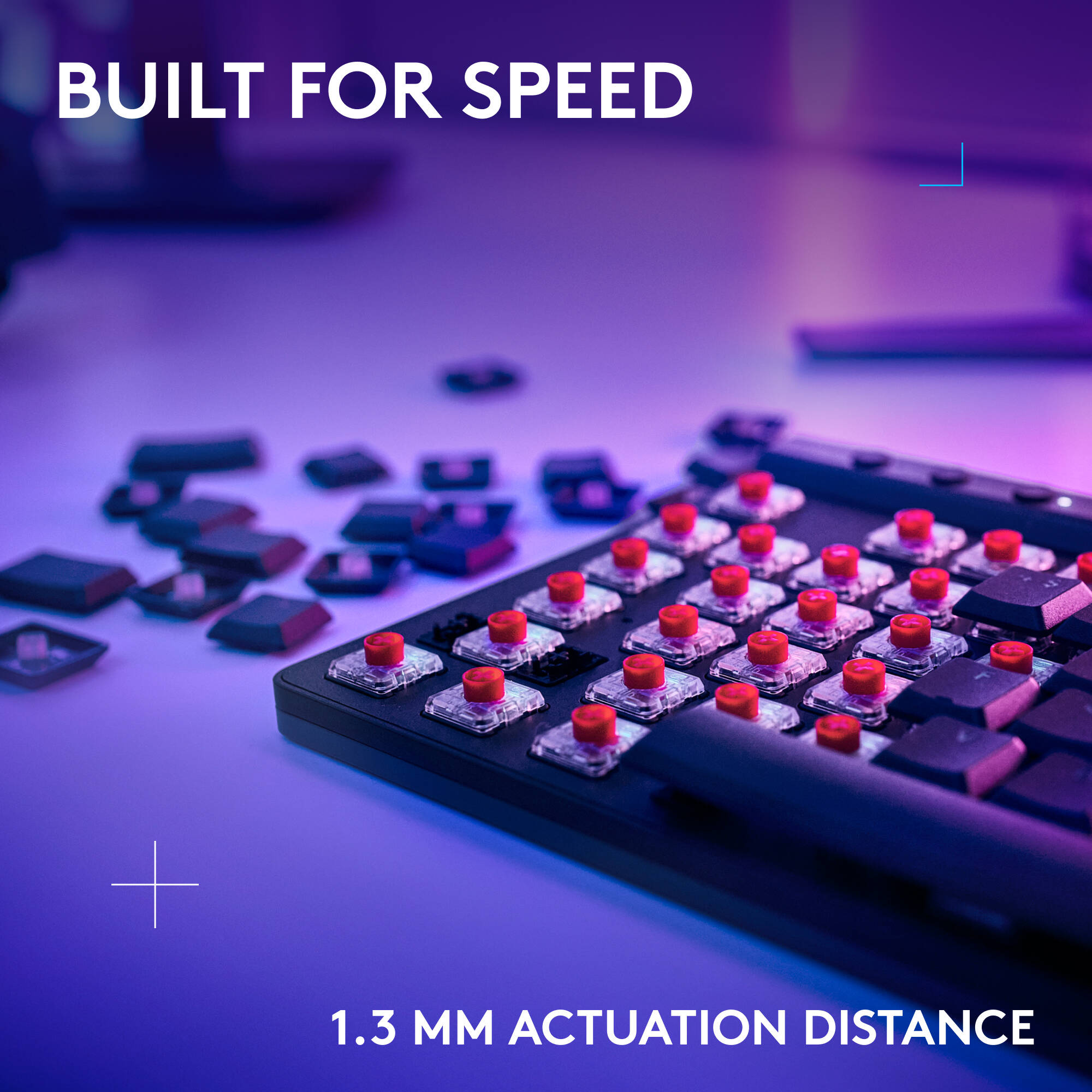 G515 LIGHTSPEED TKL Linear Wireless Gaming Keyboard, Black. — view 3