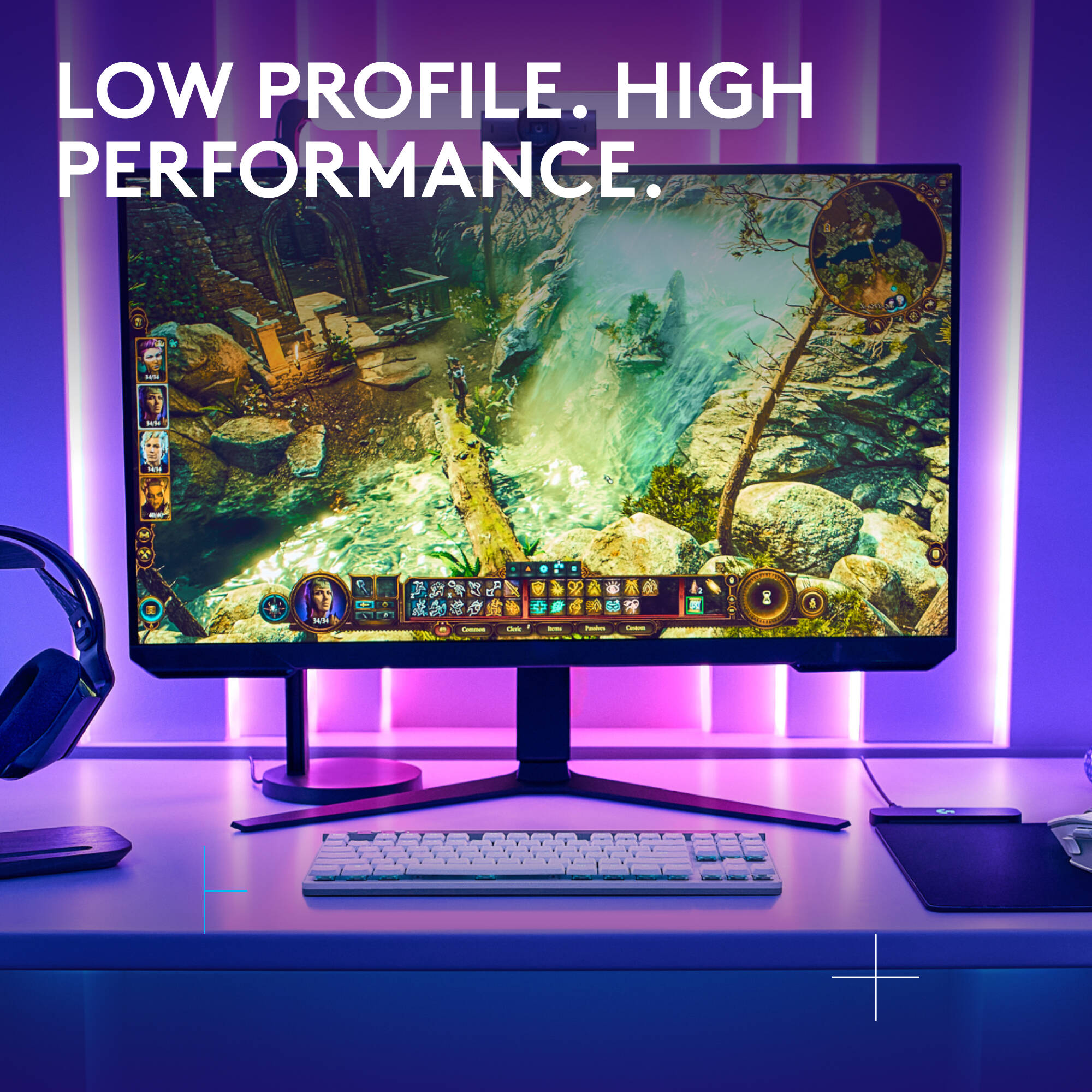 G515 LIGHTSPEED TKL Linear Wht — view 2
