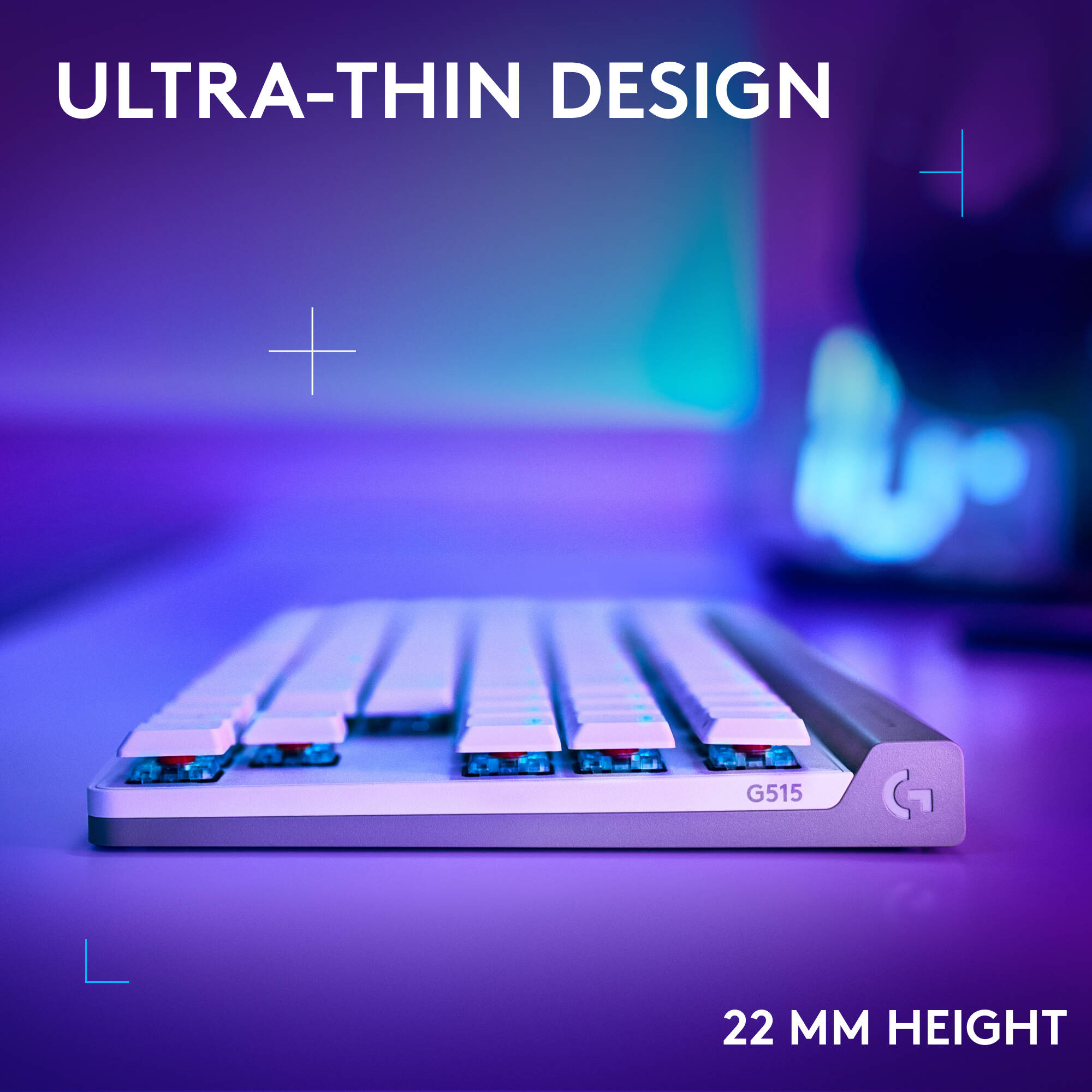 G515 LIGHTSPEED TKL Linear Wht — view 4