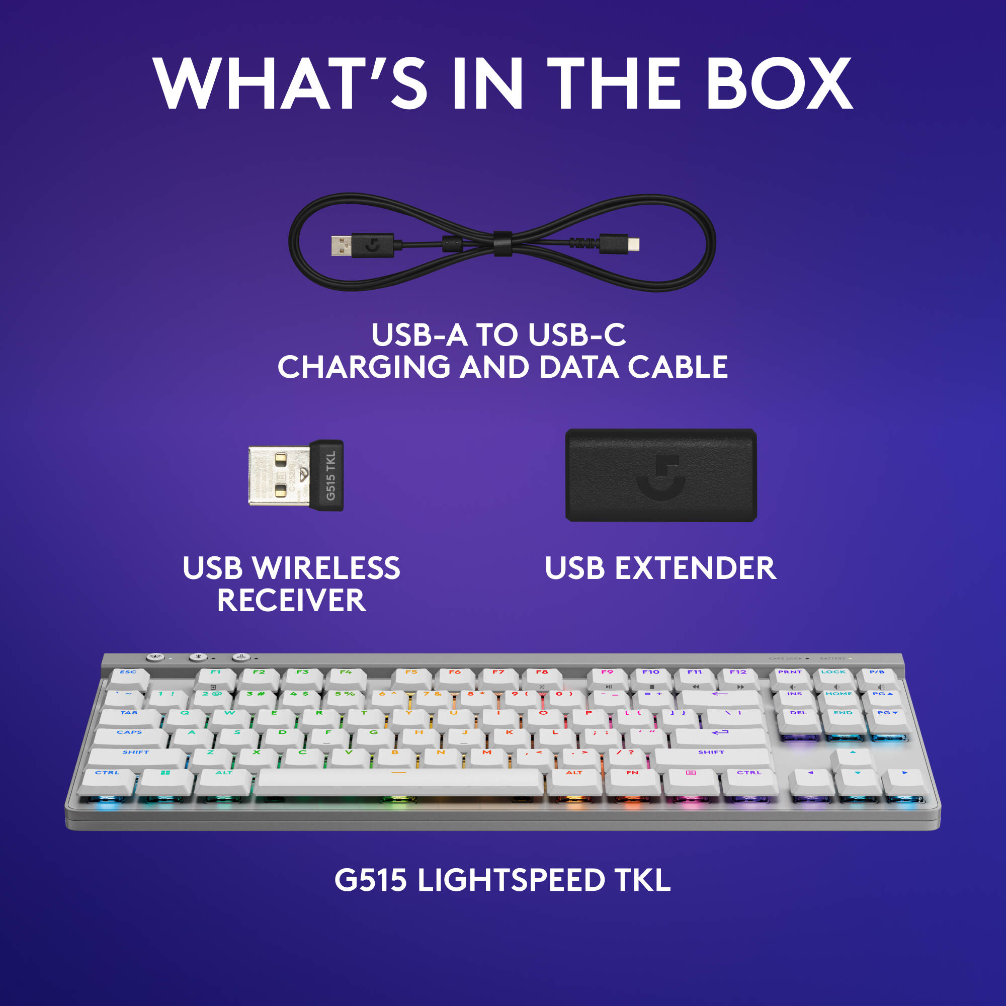 G515 LIGHTSPEED TKL Linear Wht — view 8
