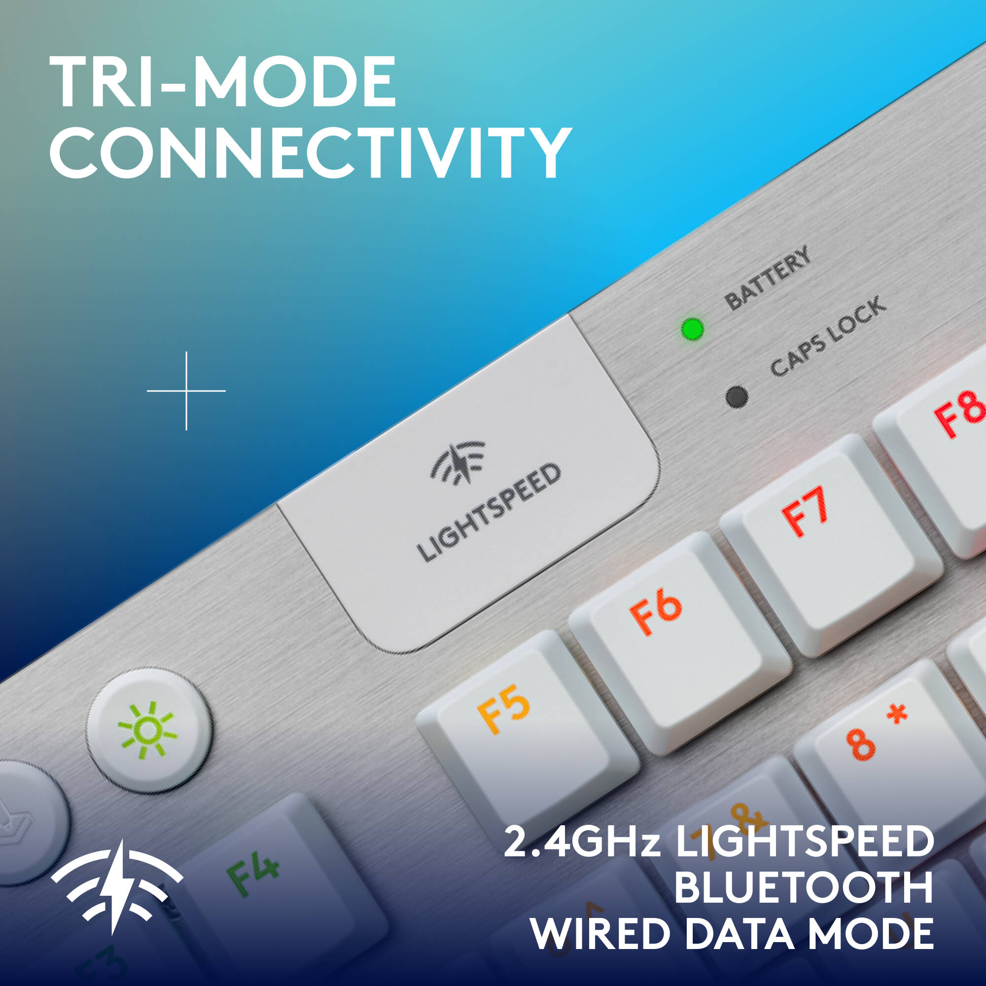 Logitech G915 X LIGHTSPEED TKL White wireless tenkeyless keyboard with tactile switches — view 5