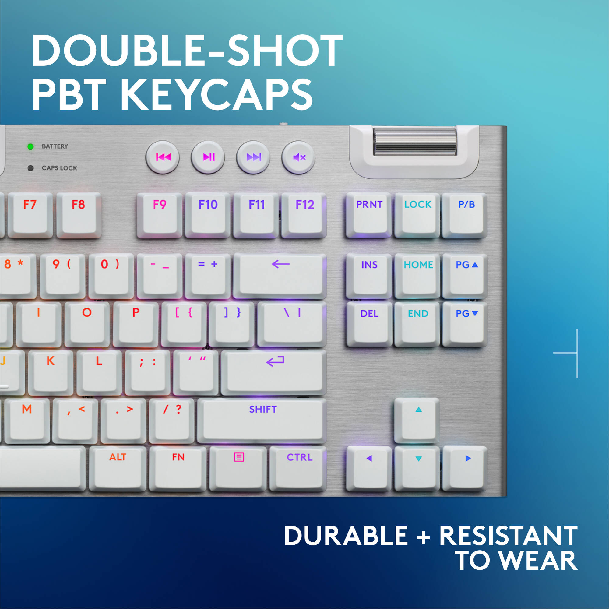 Logitech G915 X LIGHTSPEED TKL White wireless tenkeyless keyboard with tactile switches — view 7