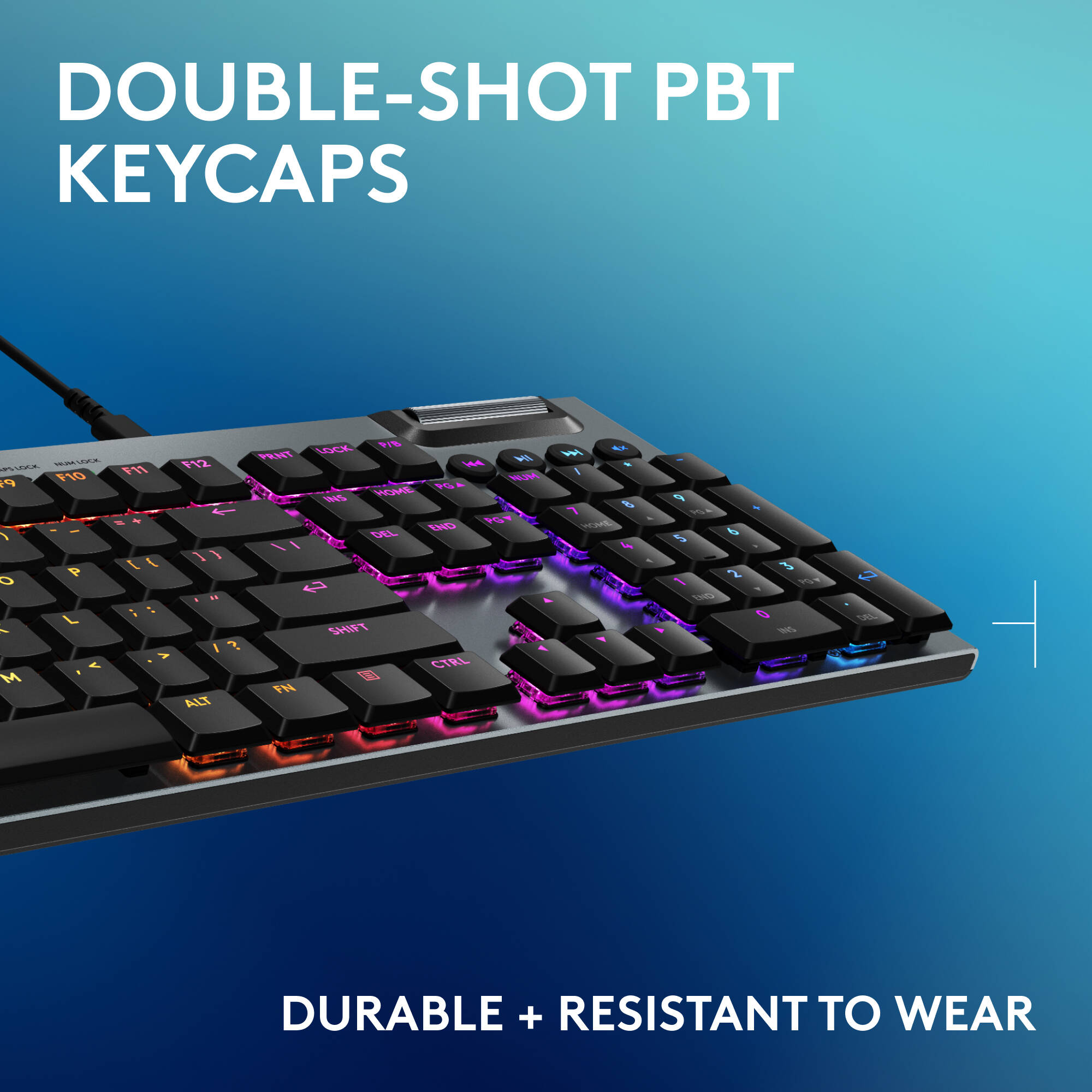 Logitech G915 X Linear wireless low-profile gaming keyboard for PC — view 7