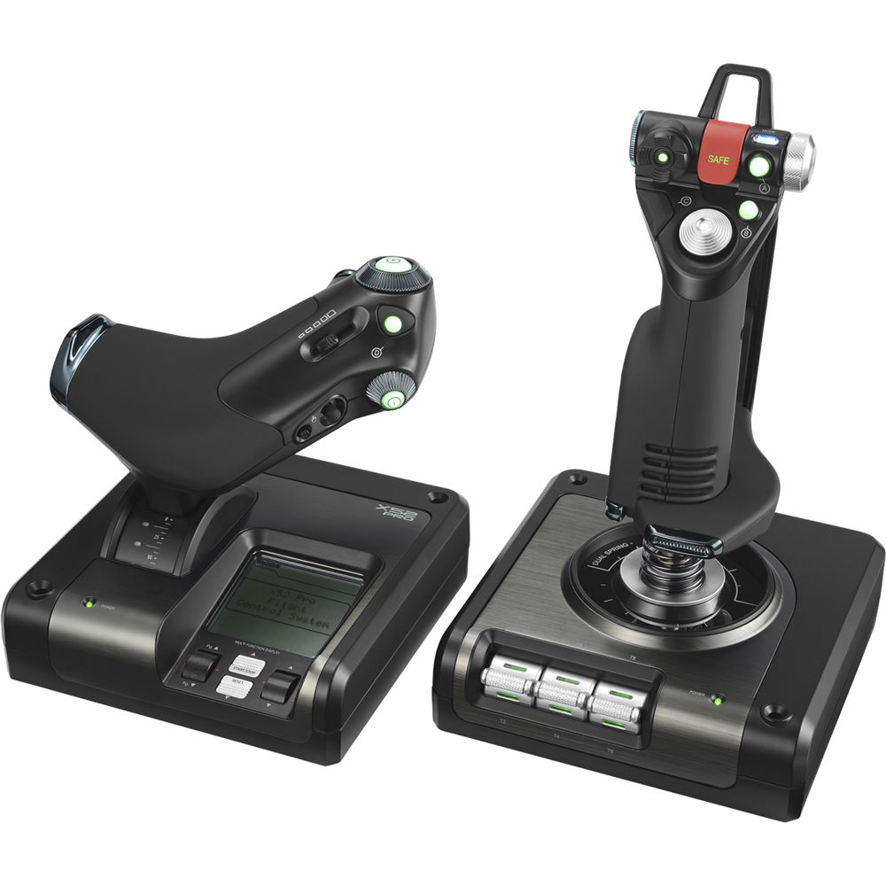 Logitech PC X52 Pro Flight Control System for PC flight simulation — view 2