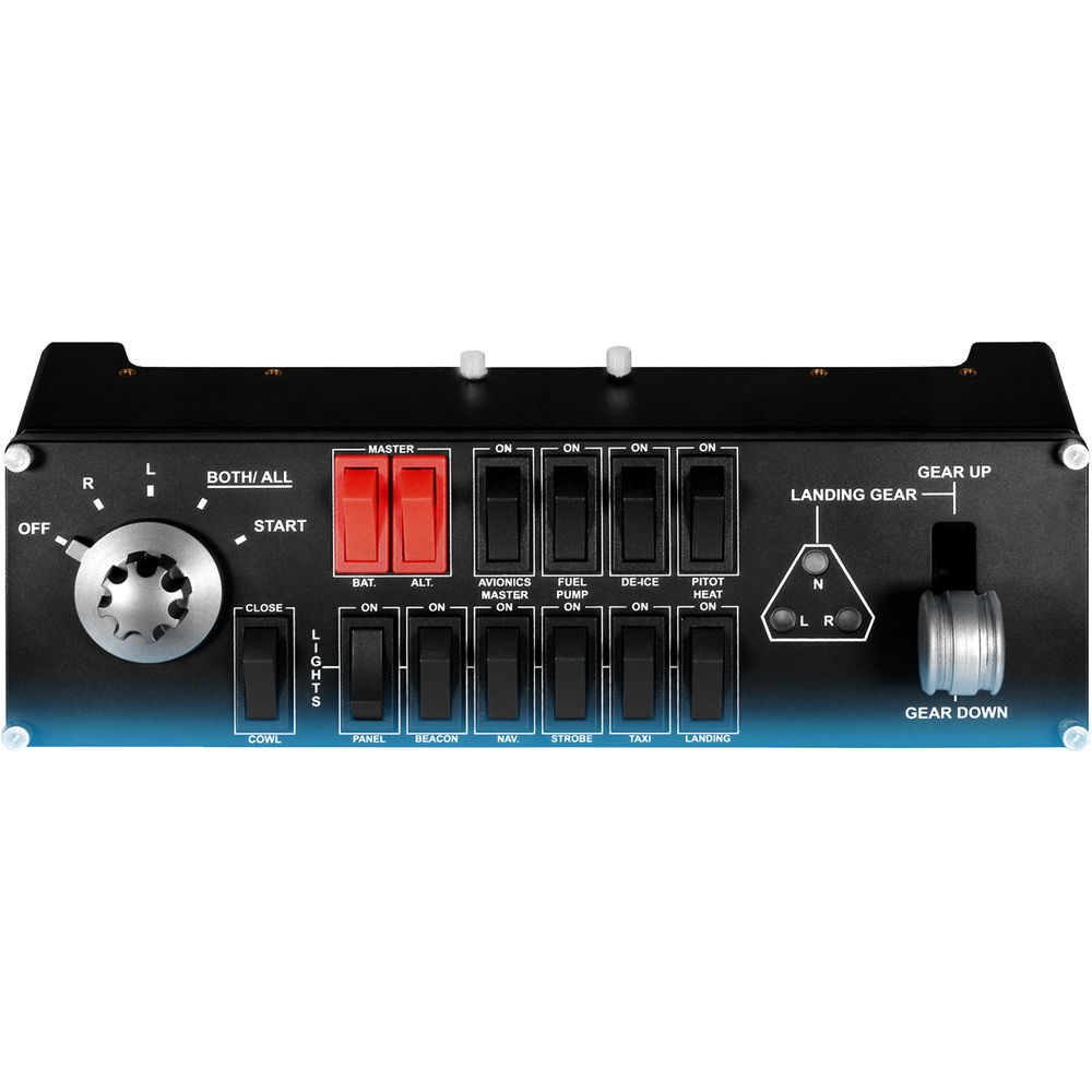 Logitech PC Pro Flight Switch Panel for PC flight simulation cockpit control — view 2