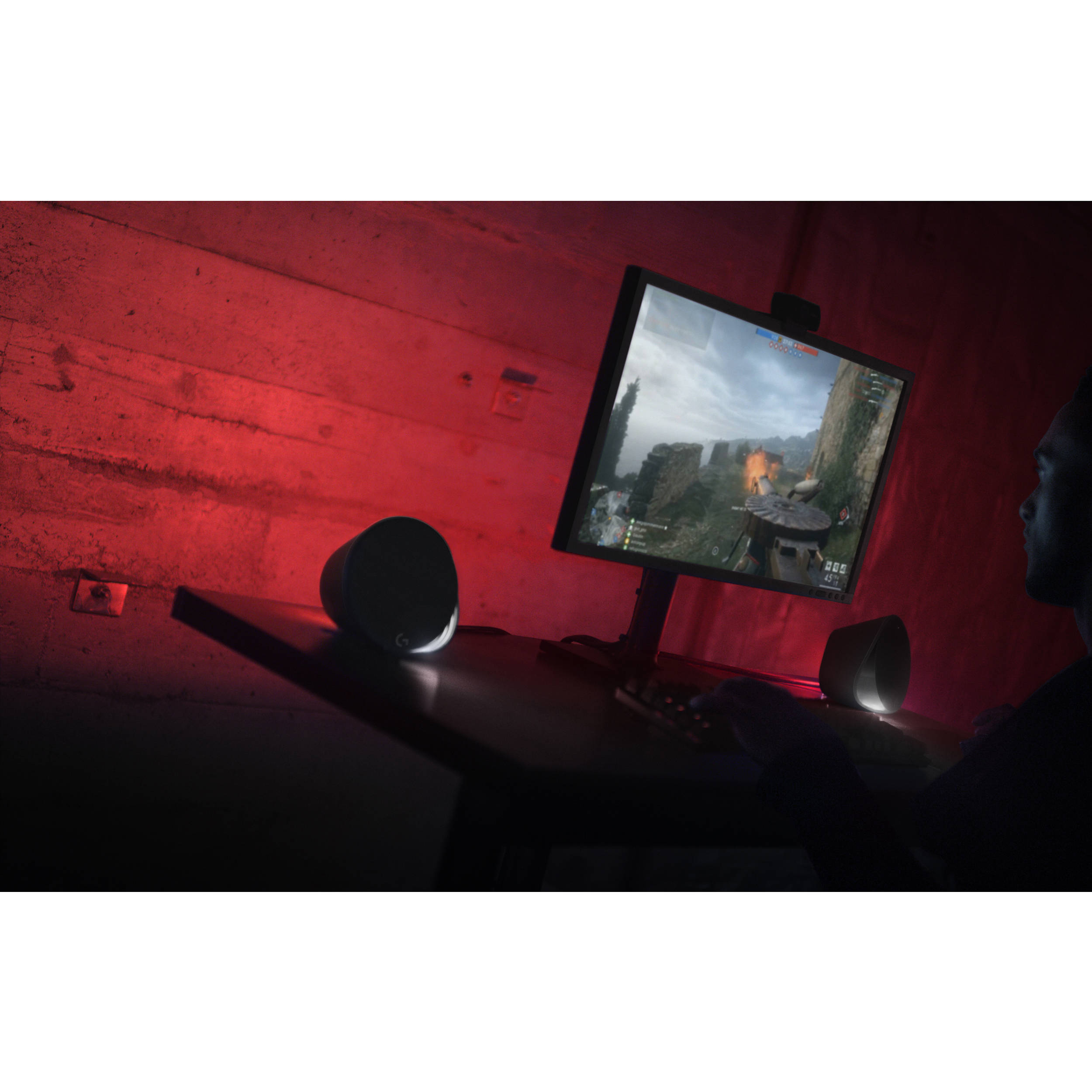 Logitech G560 PC Gaming Speakers with RGB lighting and desktop audio — view 10