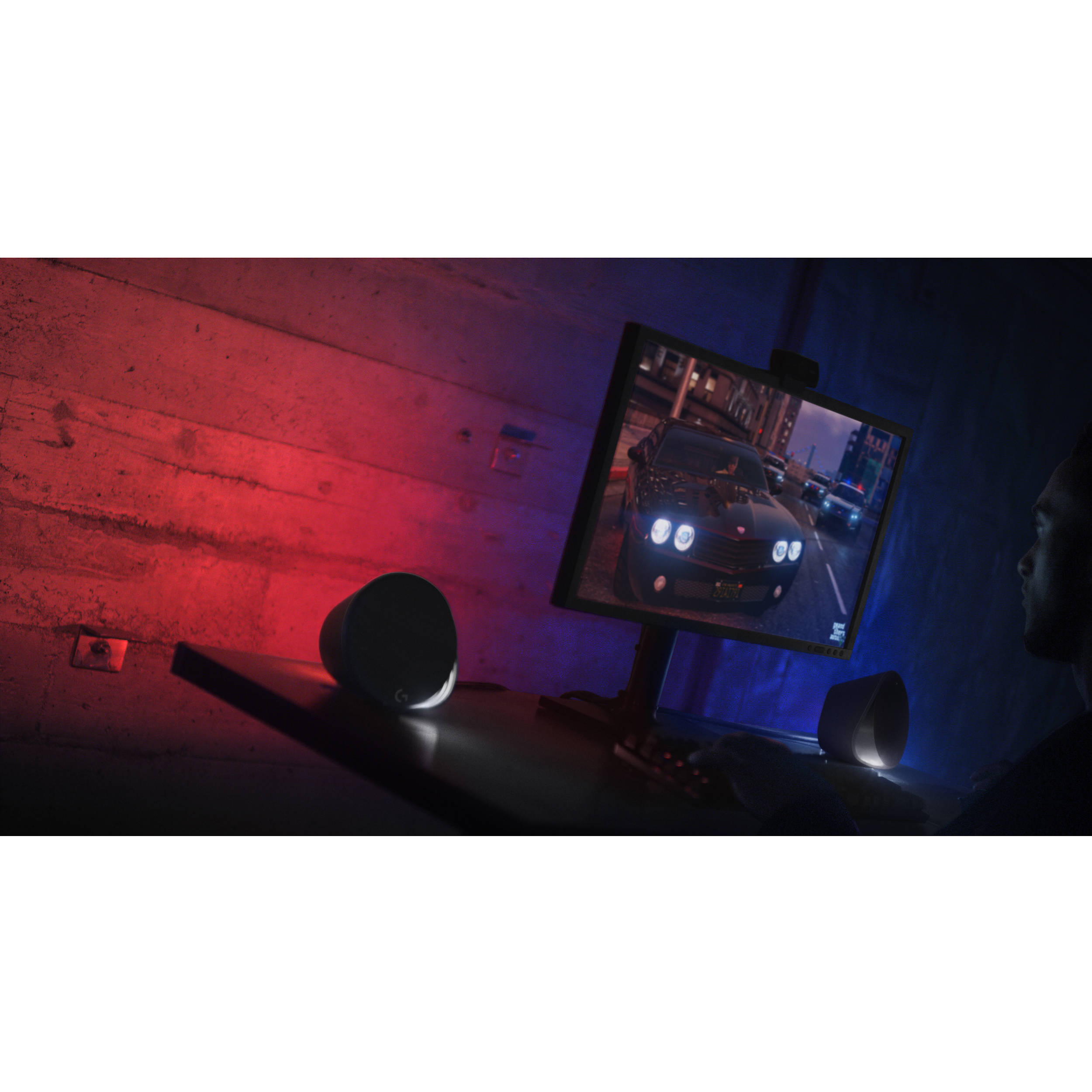 Logitech G560 PC Gaming Speakers with RGB lighting and desktop audio — view 11