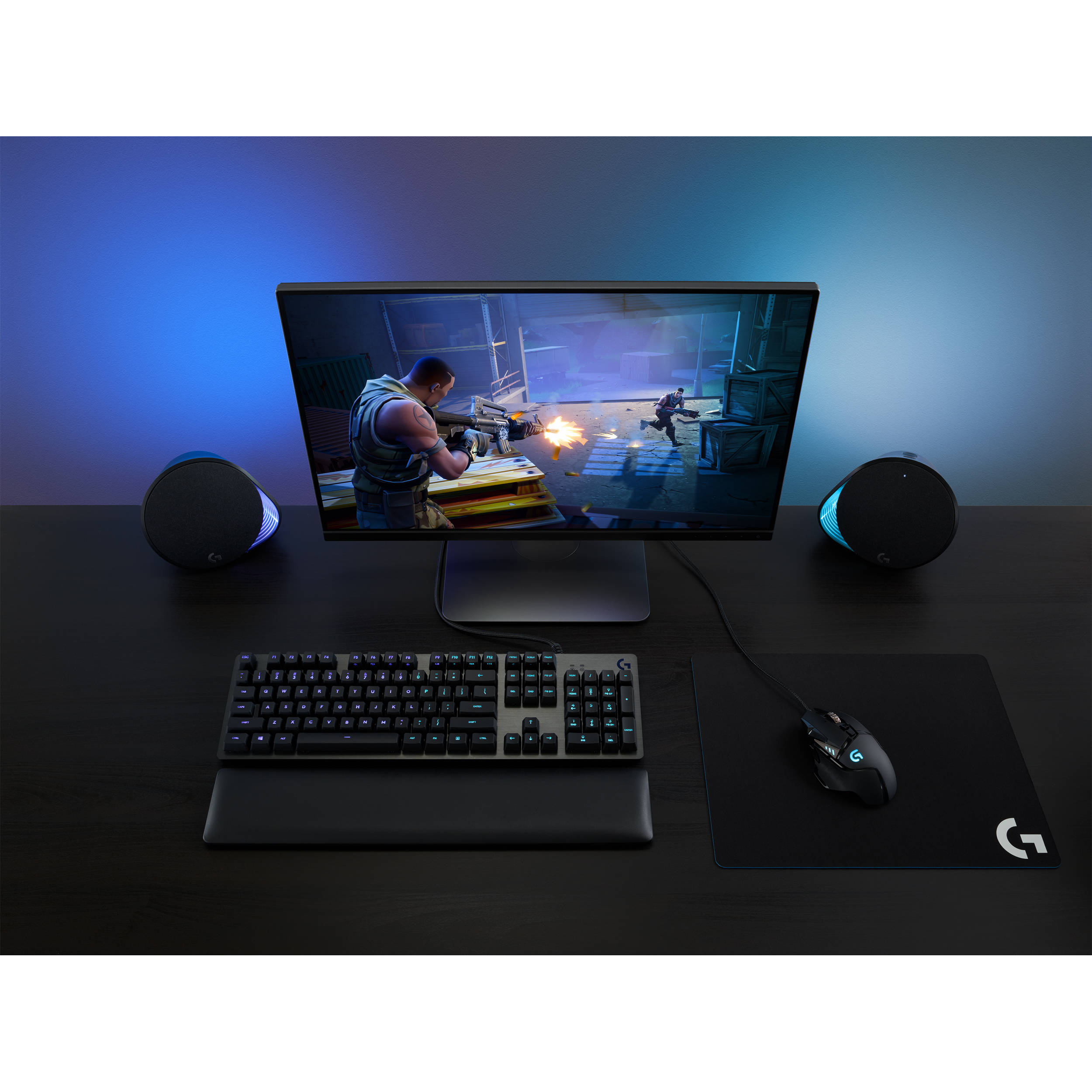 Logitech G560 PC Gaming Speakers with RGB lighting and desktop audio — view 6