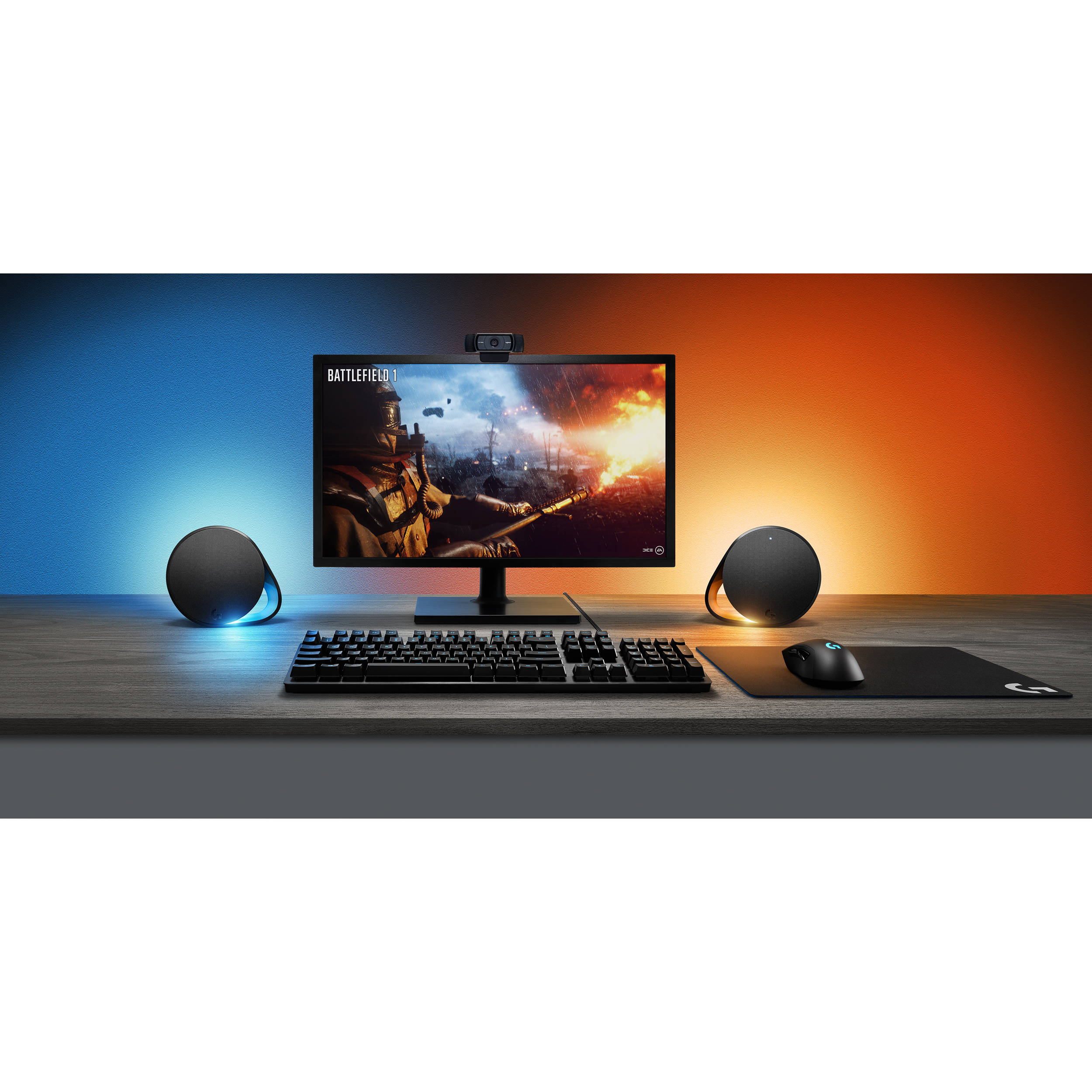 Logitech G560 PC Gaming Speakers with RGB lighting and desktop audio — view 7