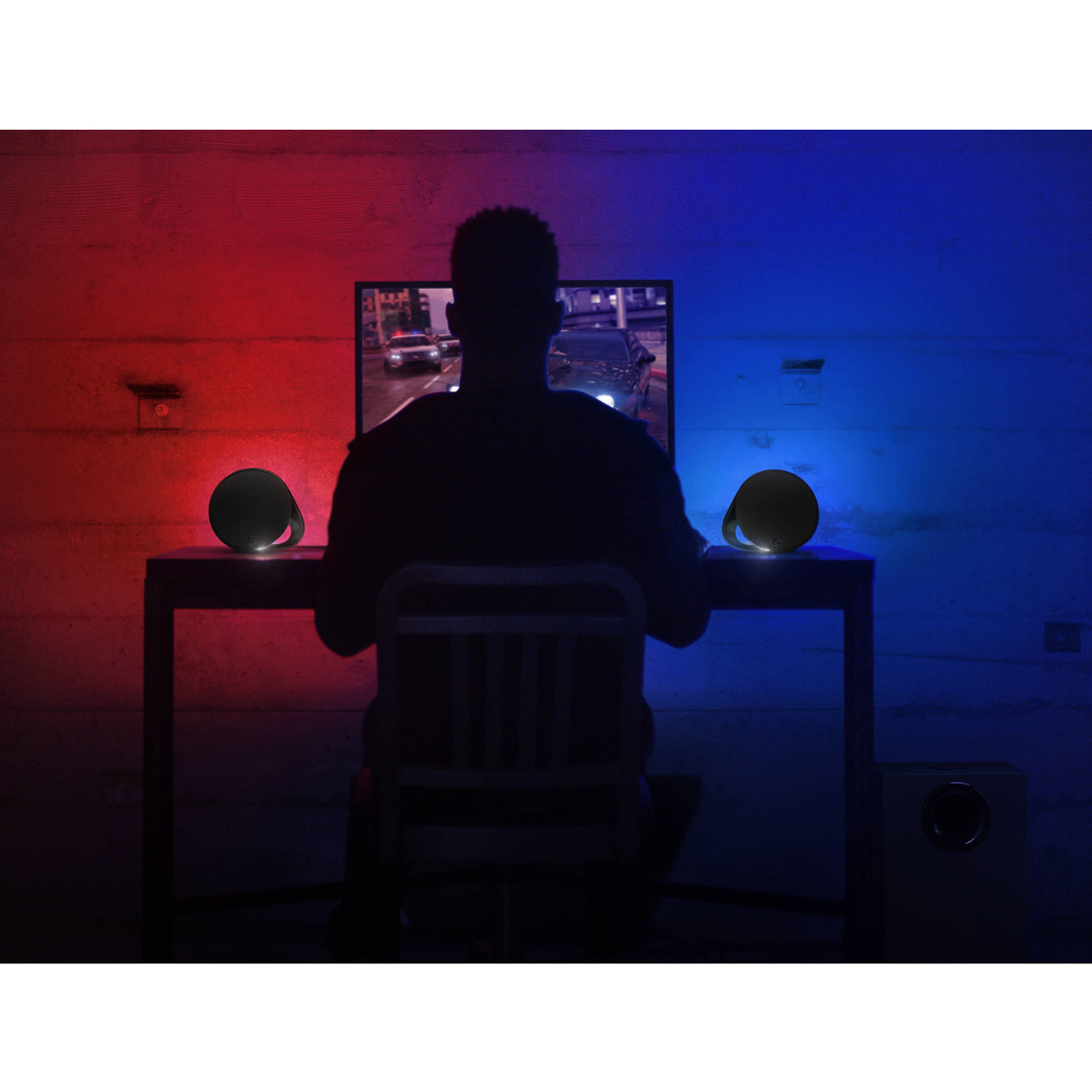 Logitech G560 PC Gaming Speakers with RGB lighting and desktop audio — view 9