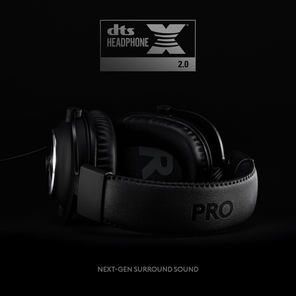 Logitech PRO X Gaming Headset Premium wired USB headset with detachable microphone for gaming and streaming — view 3