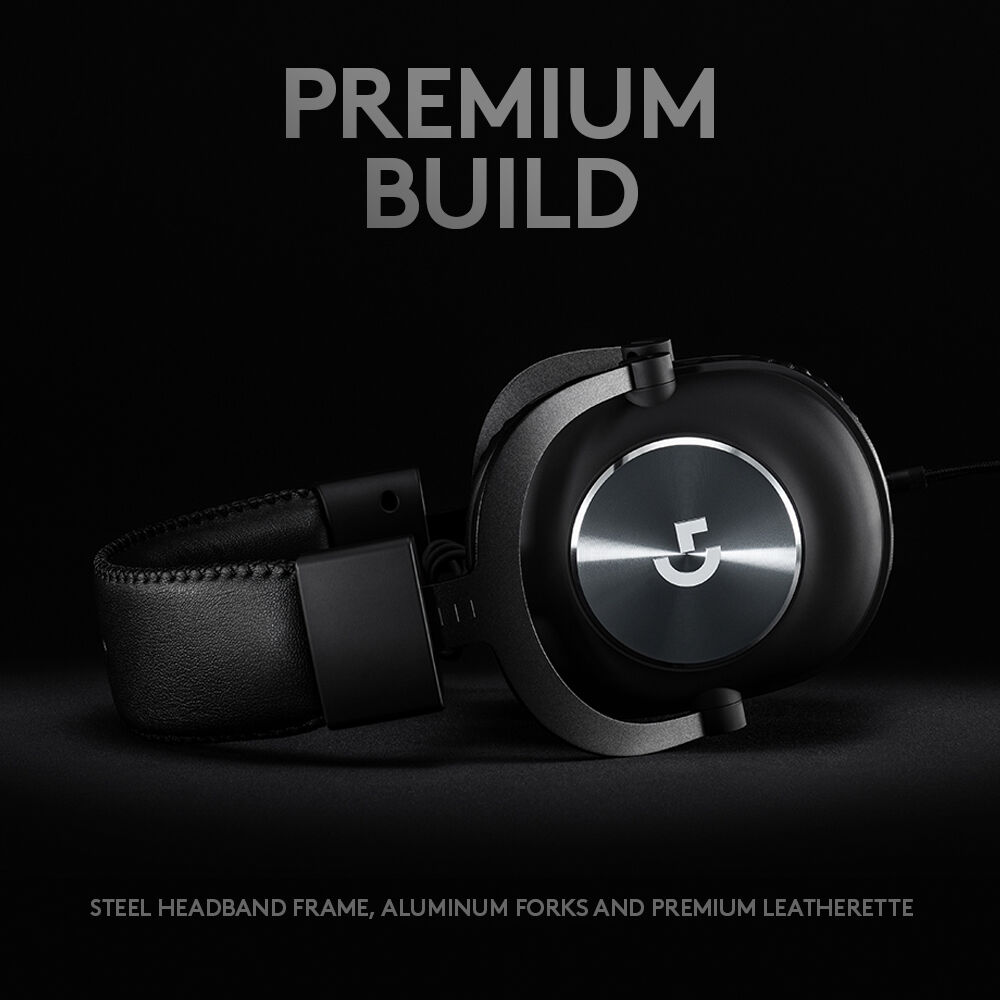 Logitech PRO X Gaming Headset Premium wired USB headset with detachable microphone for gaming and streaming — view 5