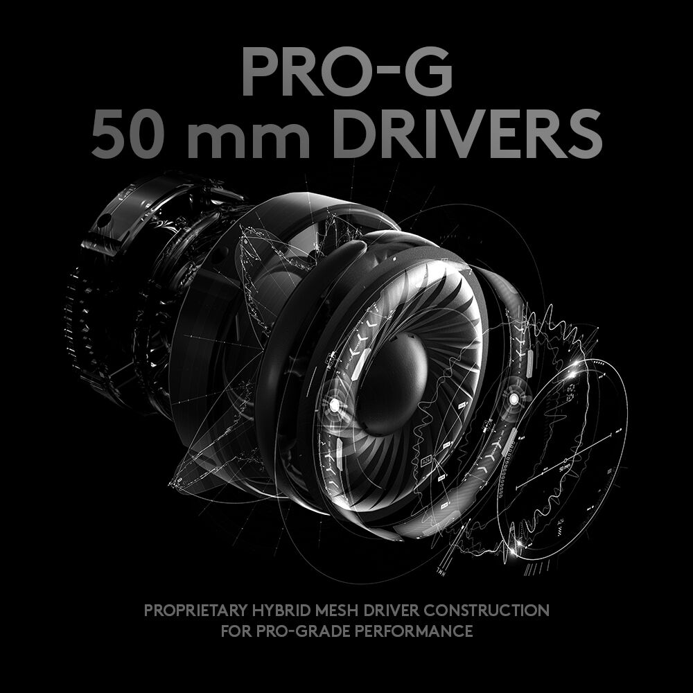 Logitech PRO X Gaming Headset Premium wired USB headset with detachable microphone for gaming and streaming — view 6