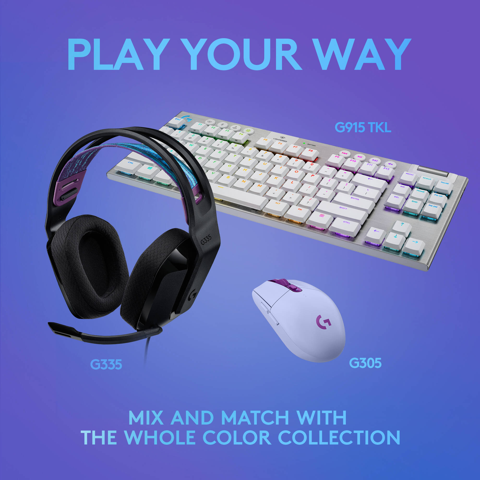 Logitech G335 wired gaming headset in black with boom microphone and lightweight over-ear design — view 7