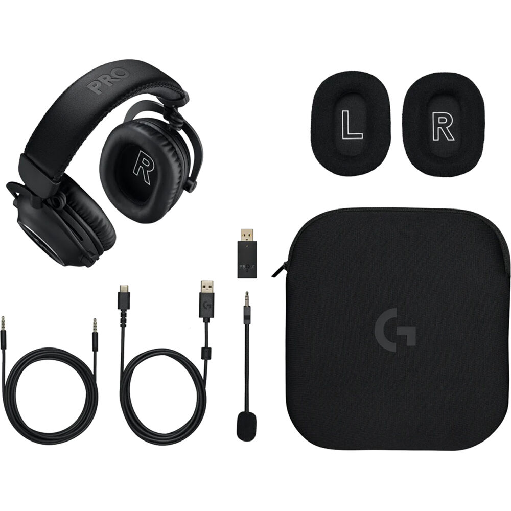 Logitech Pro X 2 Lightspeed wireless gaming headset with detachable microphone — view 14